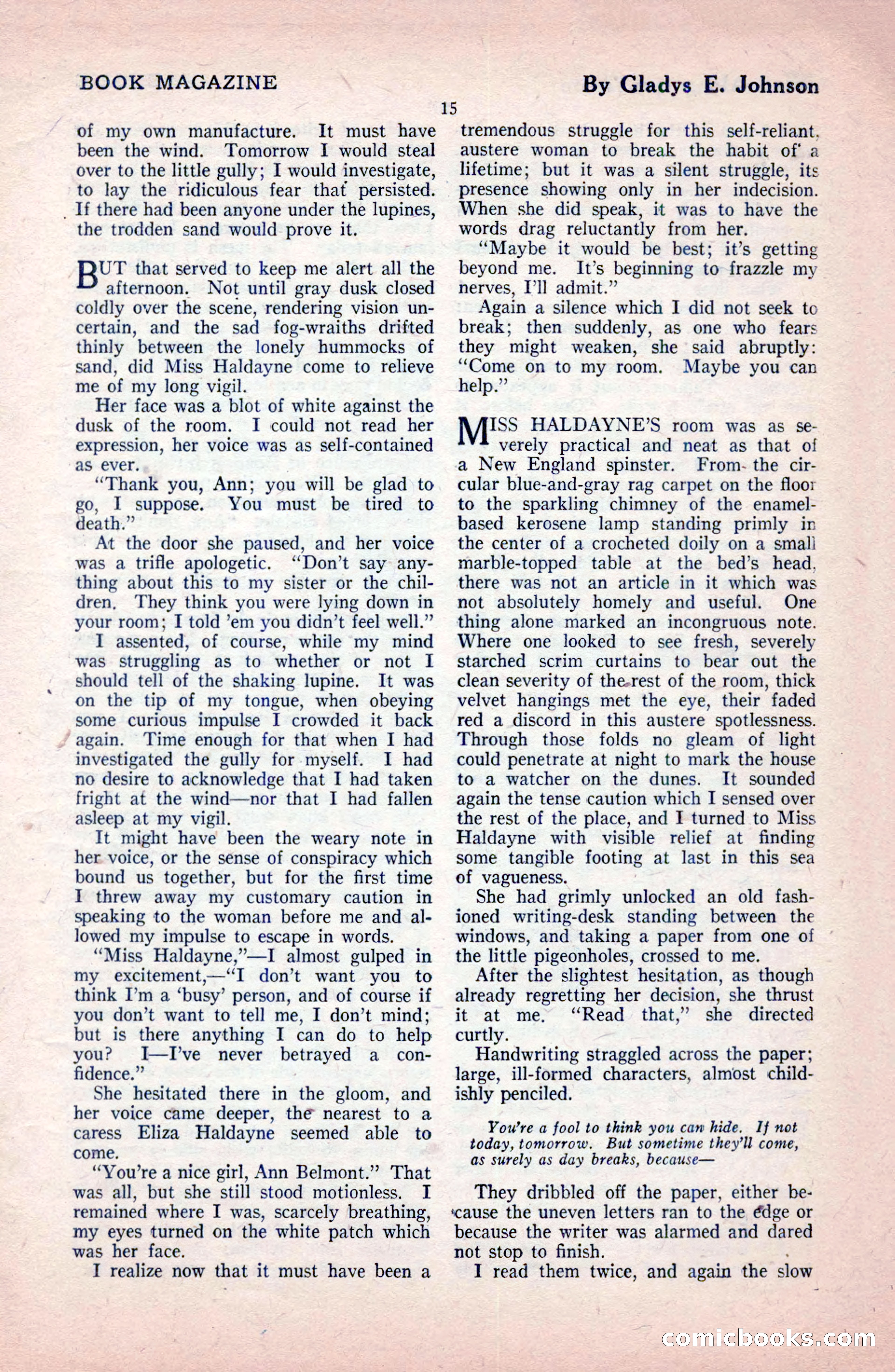 The Blue Book Magazine, February 1921 — page 21 of 212