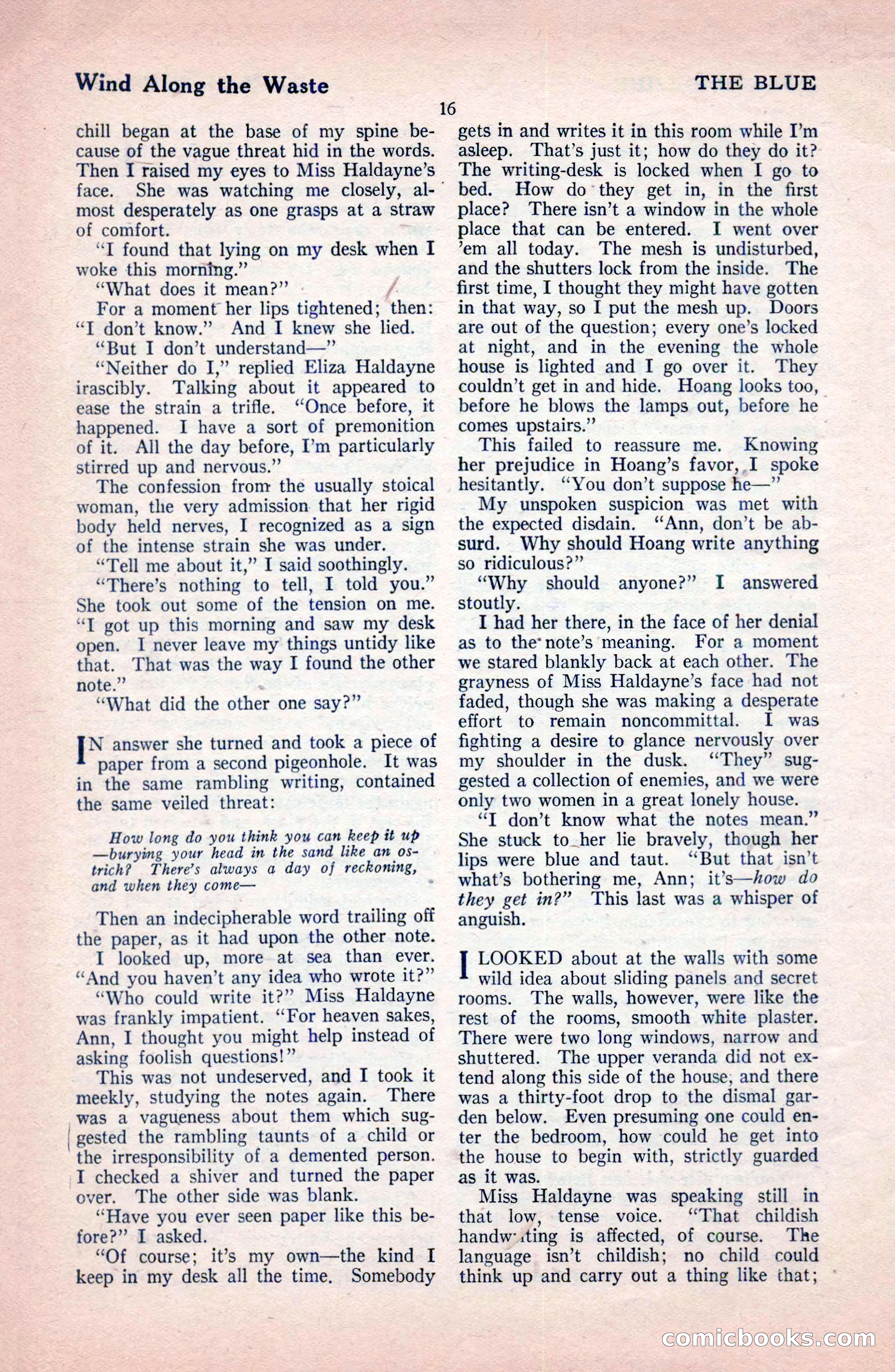 The Blue Book Magazine, February 1921 — page 22 of 212