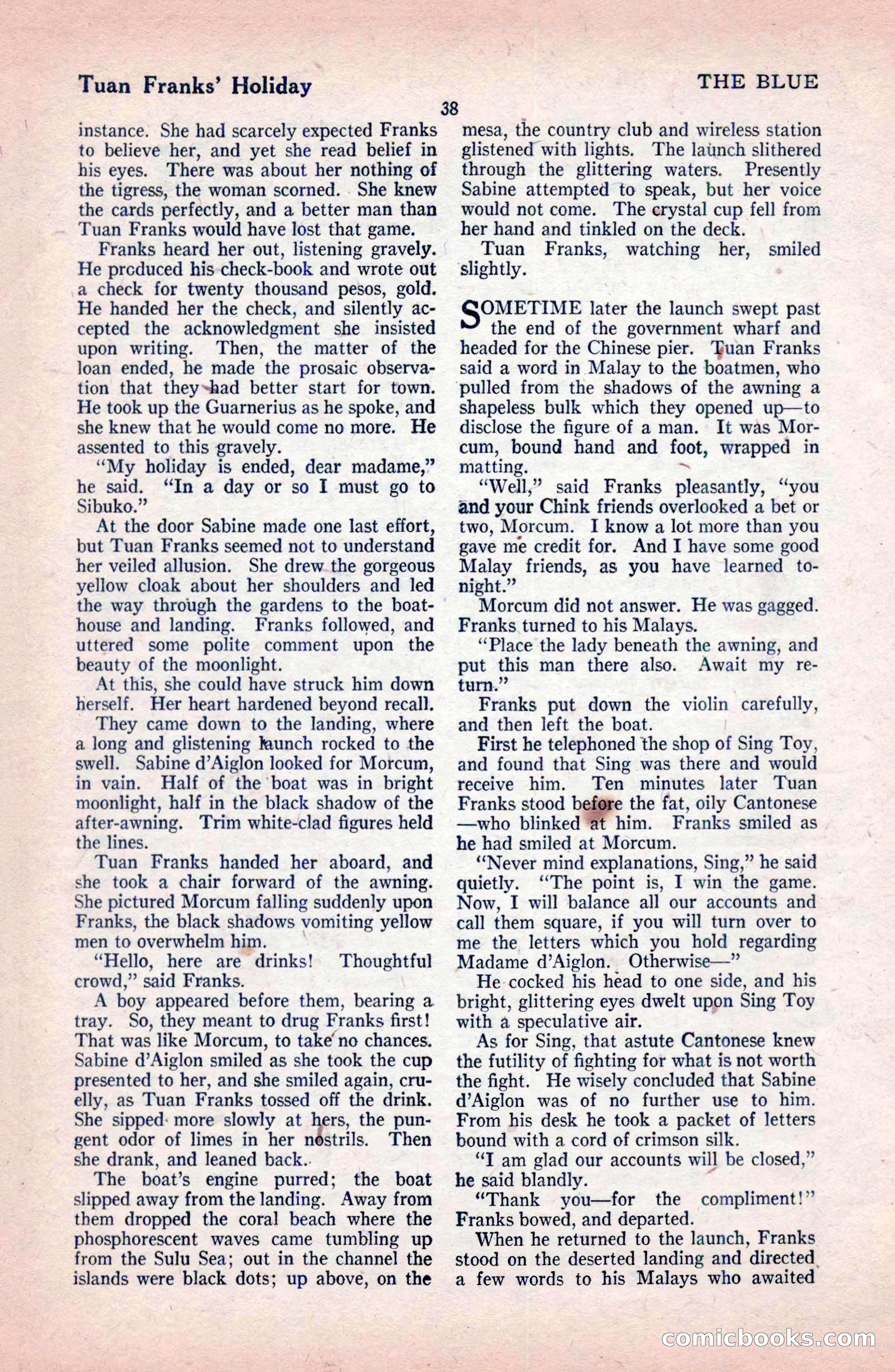 The Blue Book Magazine, February 1921 — page 44 of 212