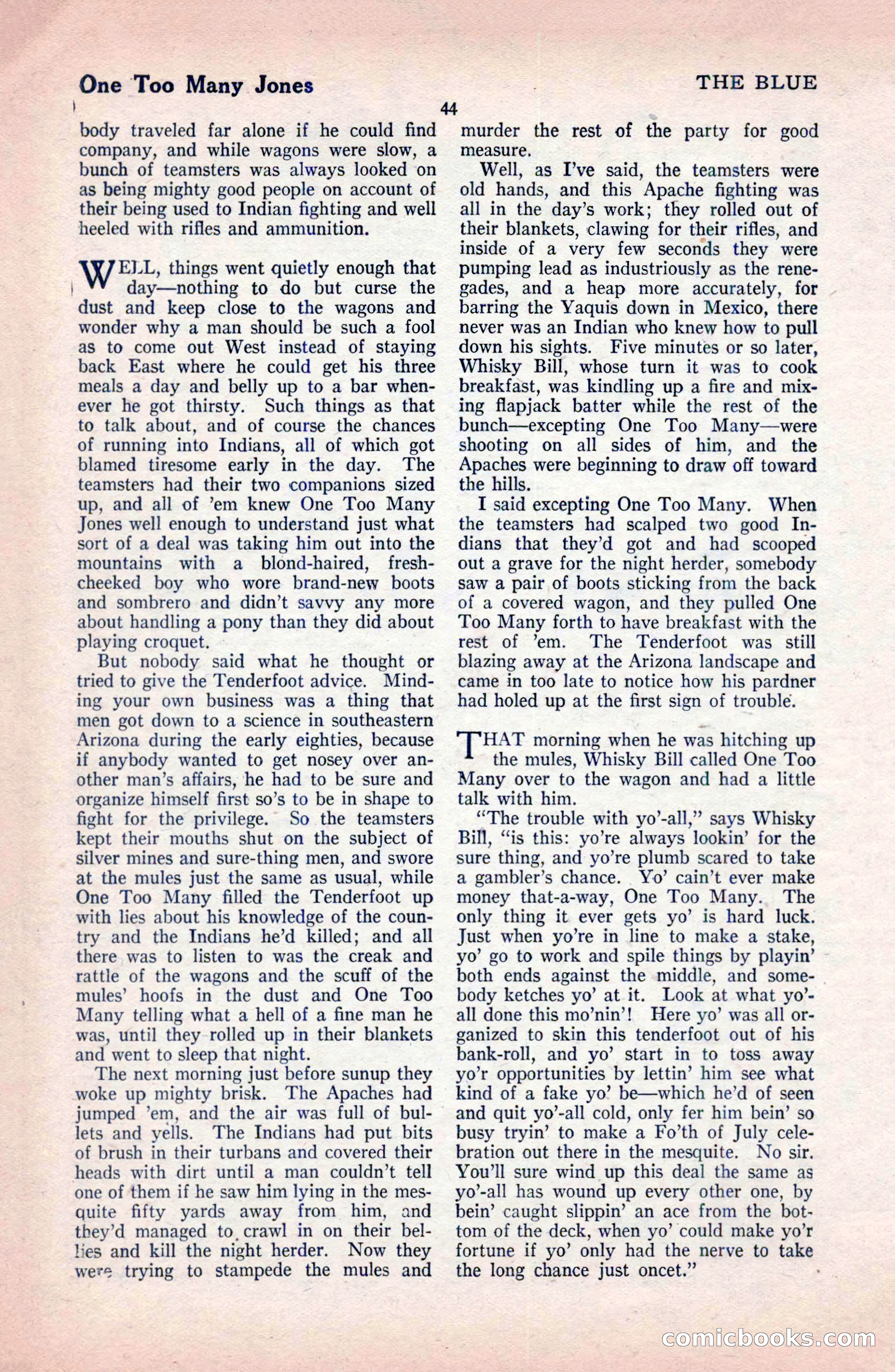 The Blue Book Magazine, February 1921 — page 50 of 212