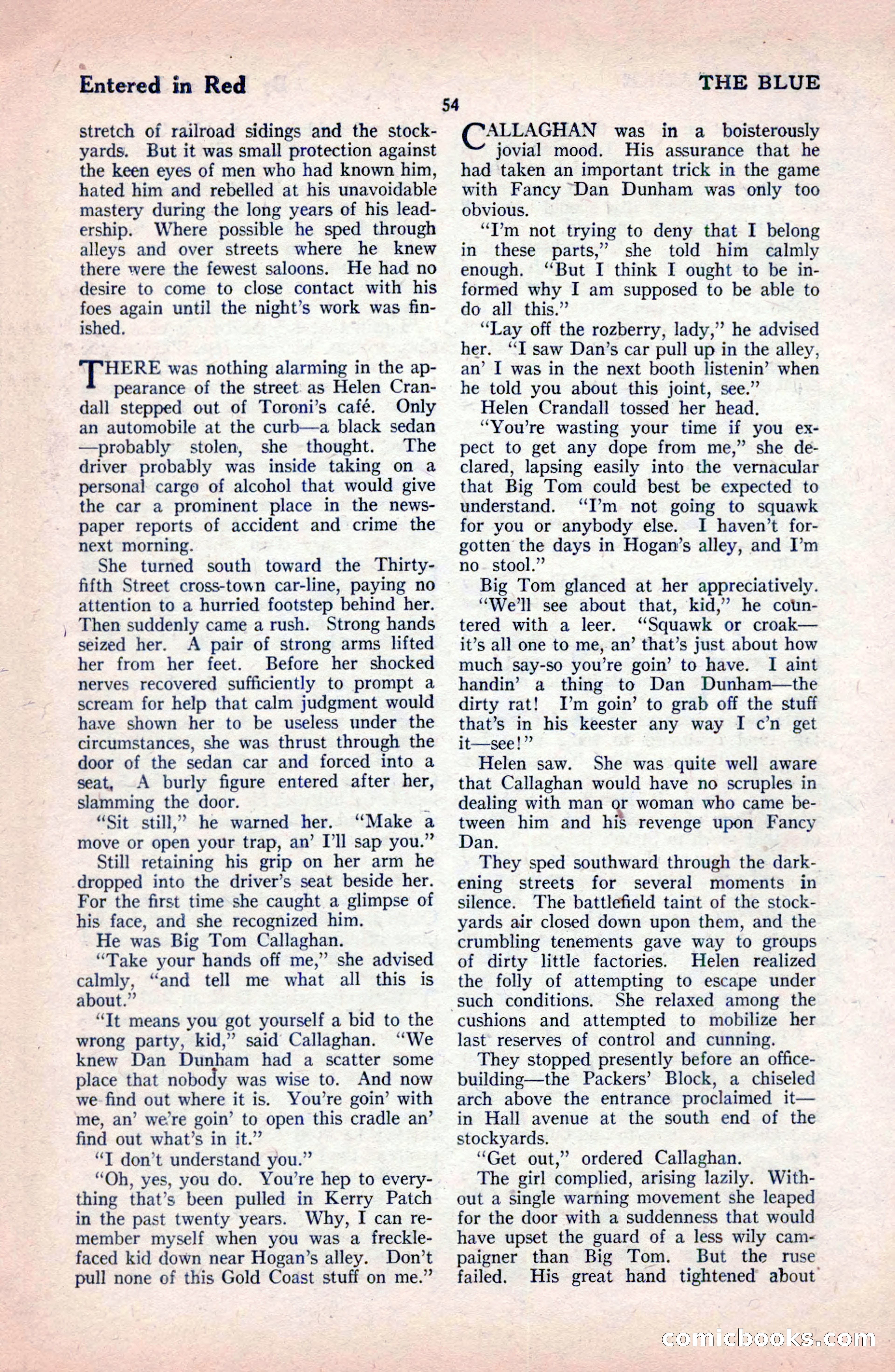 The Blue Book Magazine, February 1921 — page 60 of 212