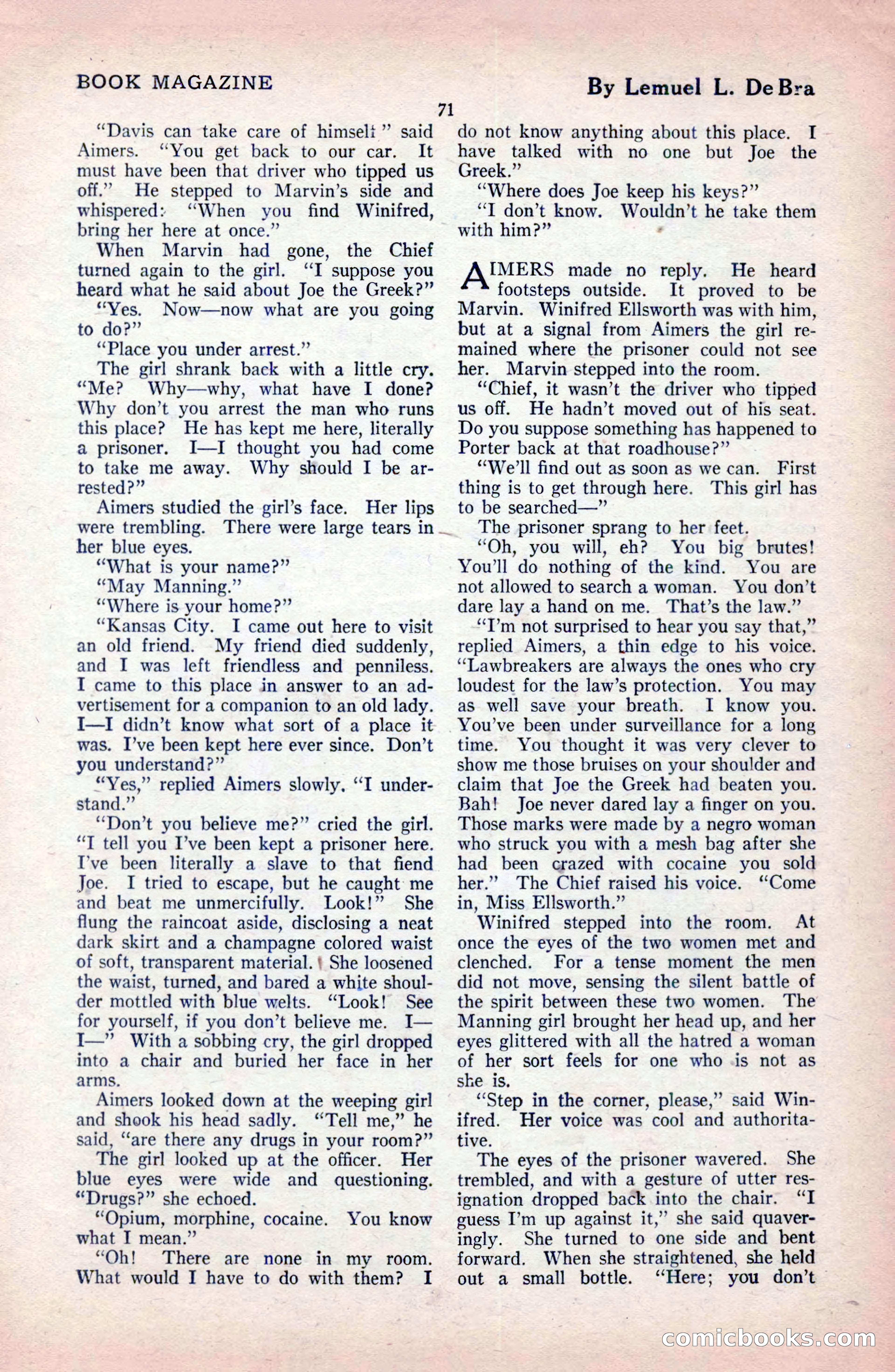 The Blue Book Magazine, February 1921 — page 77 of 212