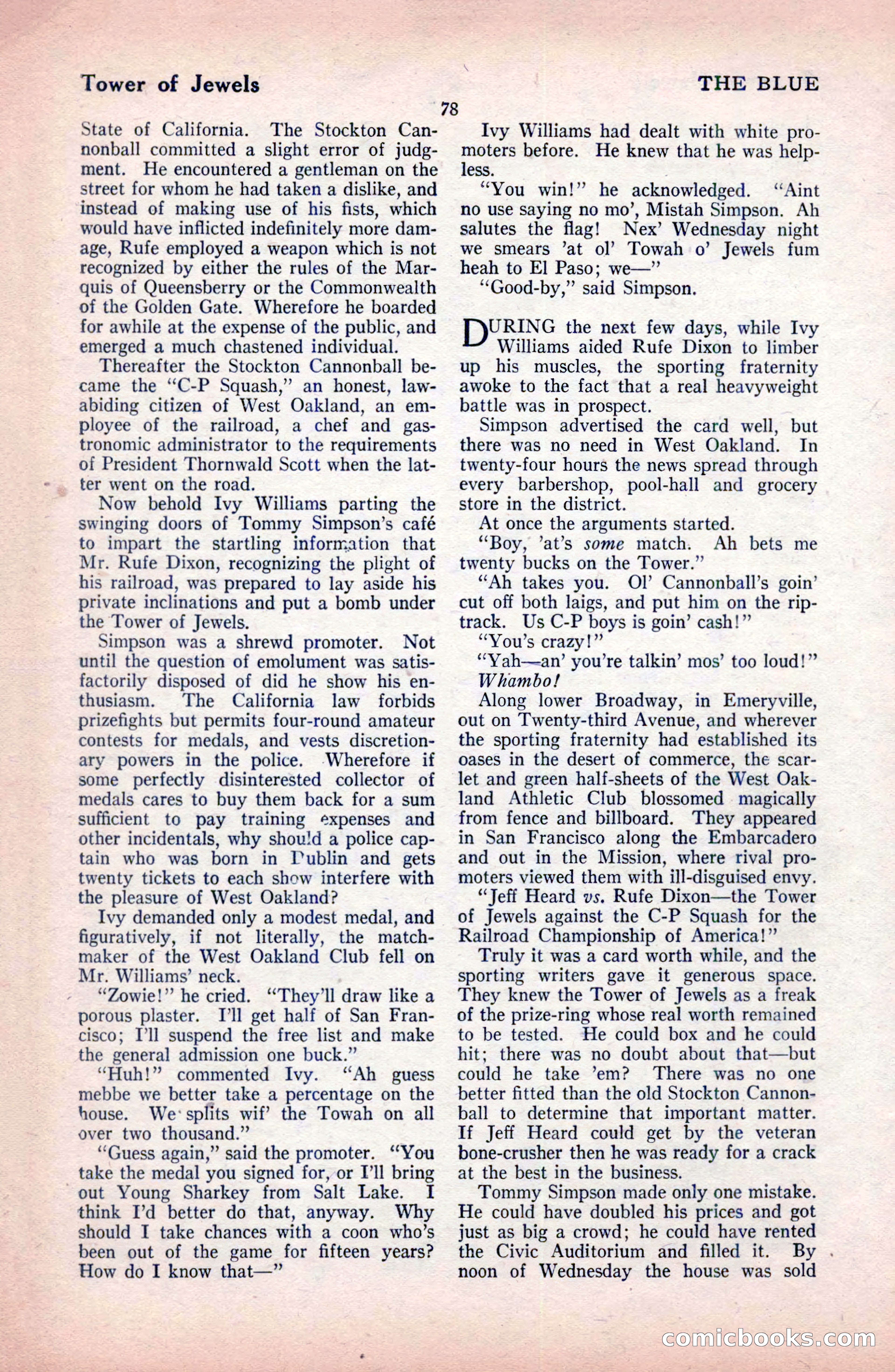 The Blue Book Magazine, February 1921 — page 84 of 212