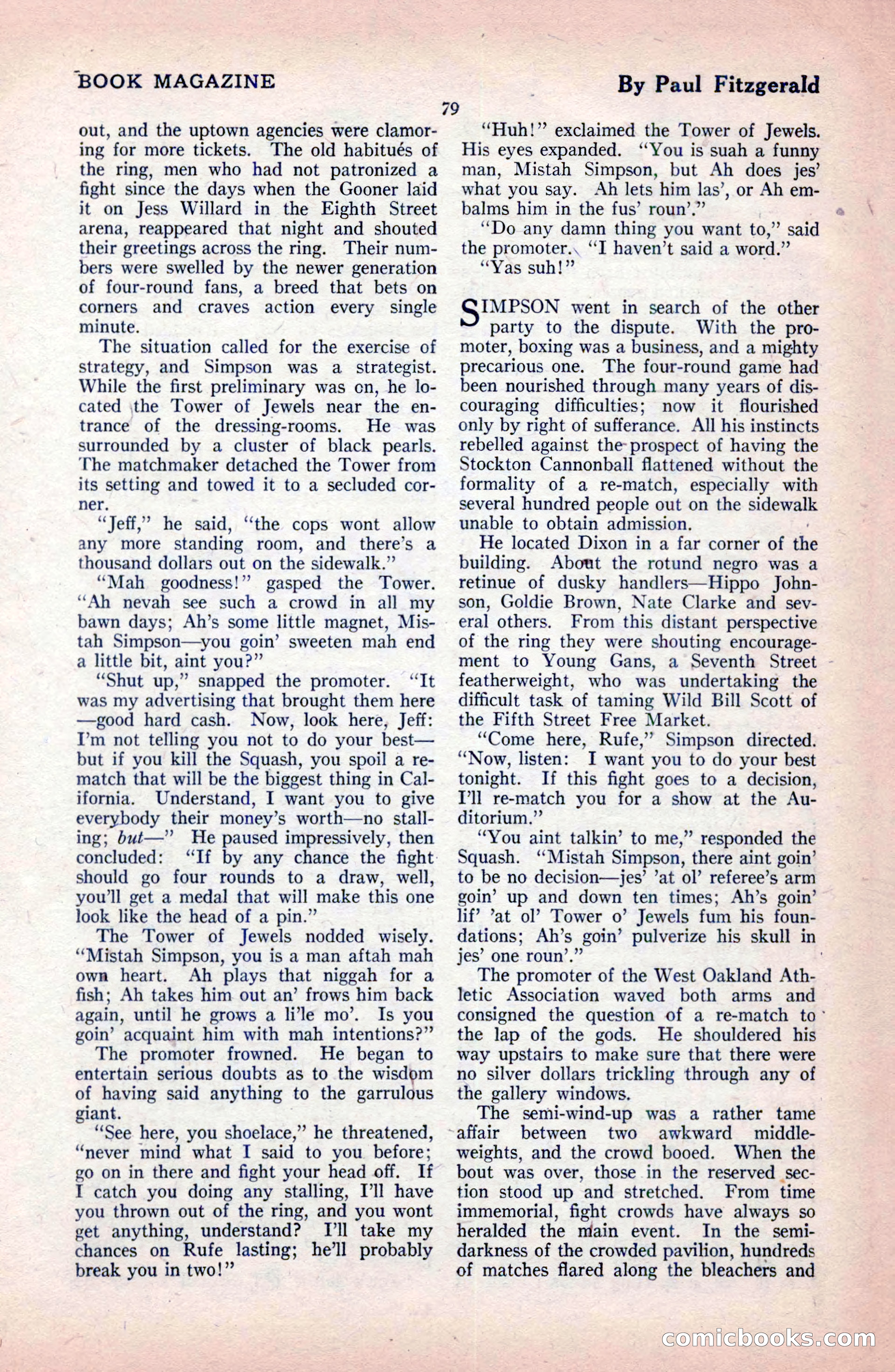 The Blue Book Magazine, February 1921 — page 85 of 212