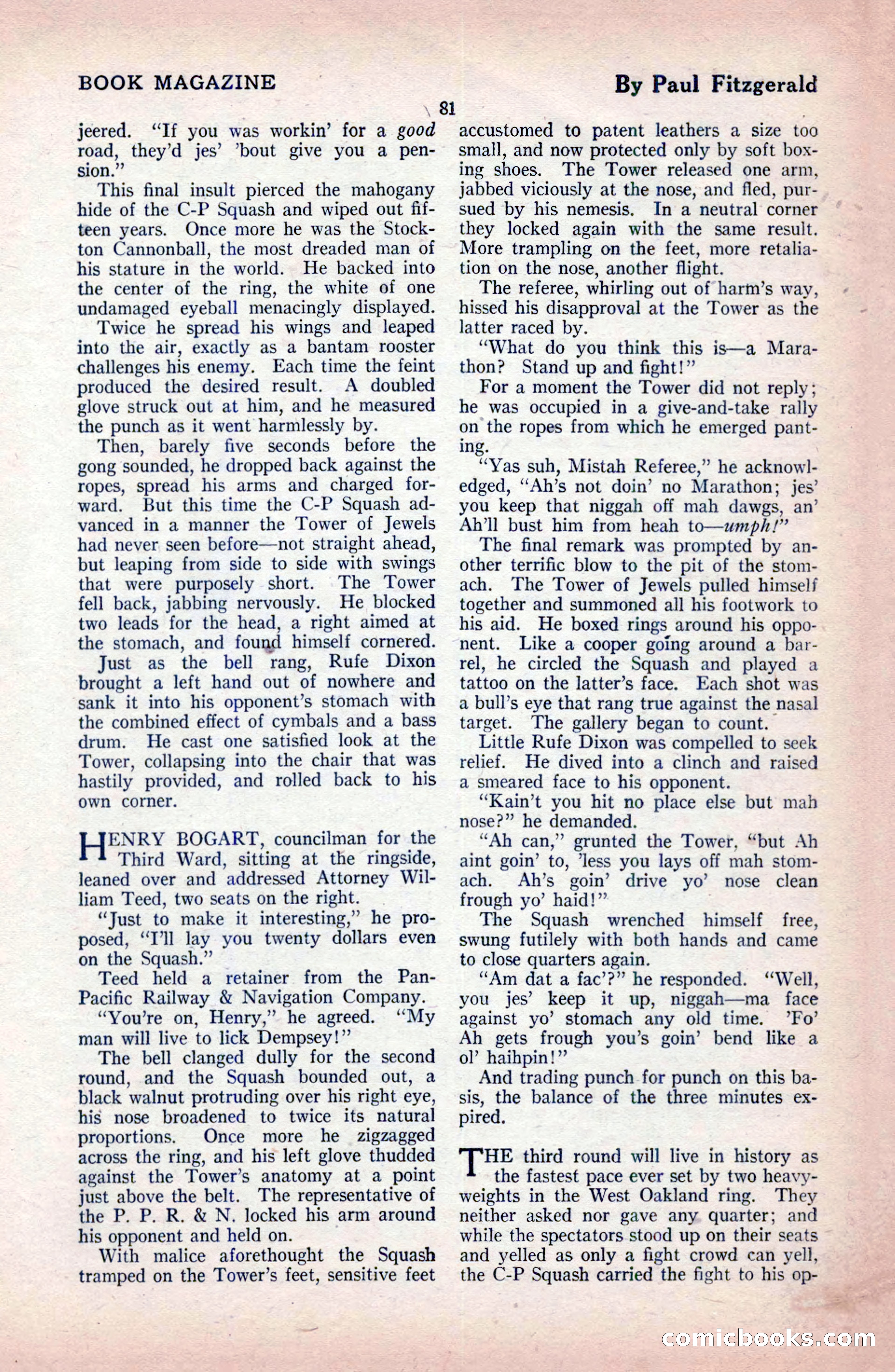 The Blue Book Magazine, February 1921 — page 87 of 212
