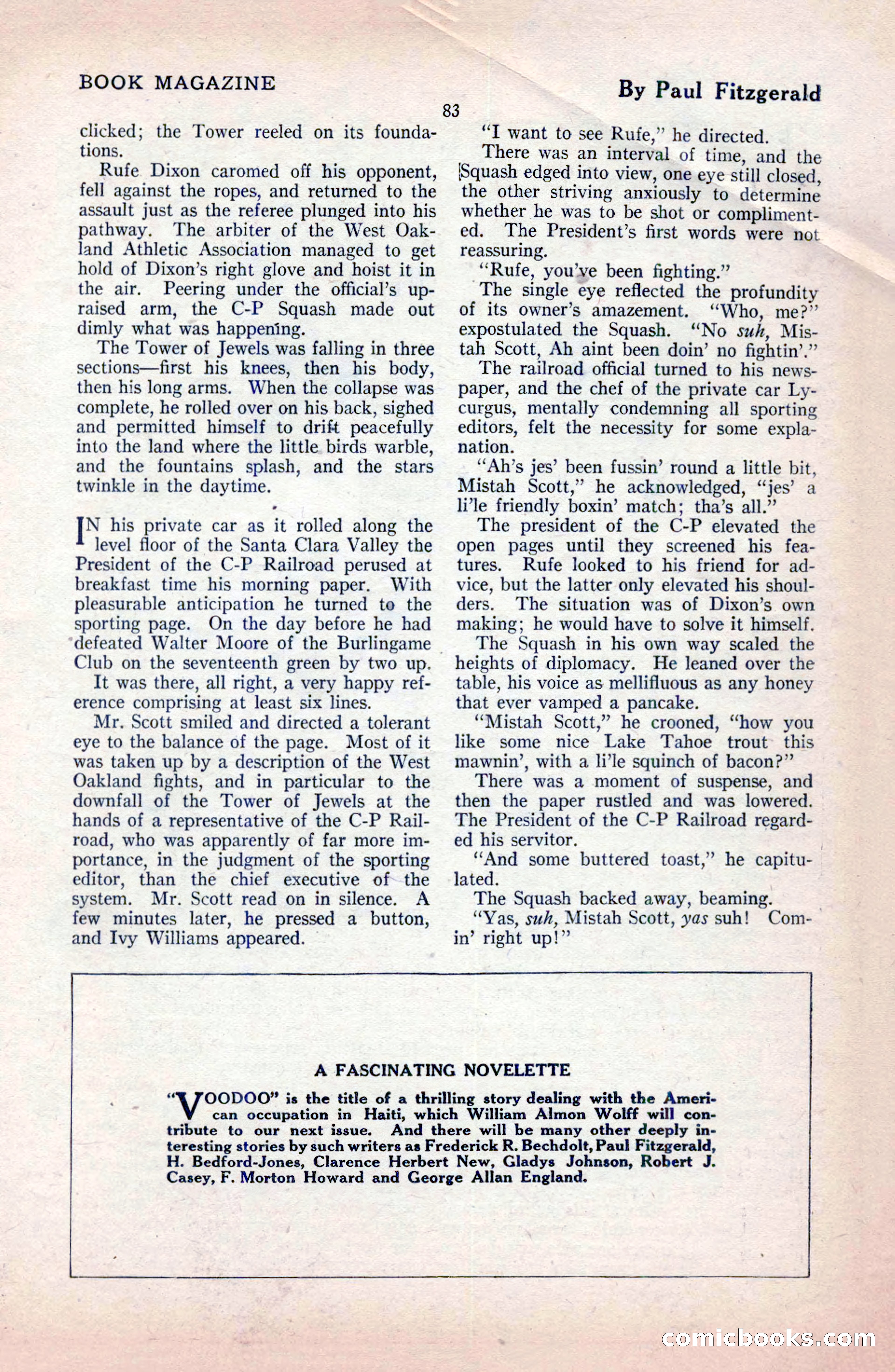 The Blue Book Magazine, February 1921 — page 89 of 212