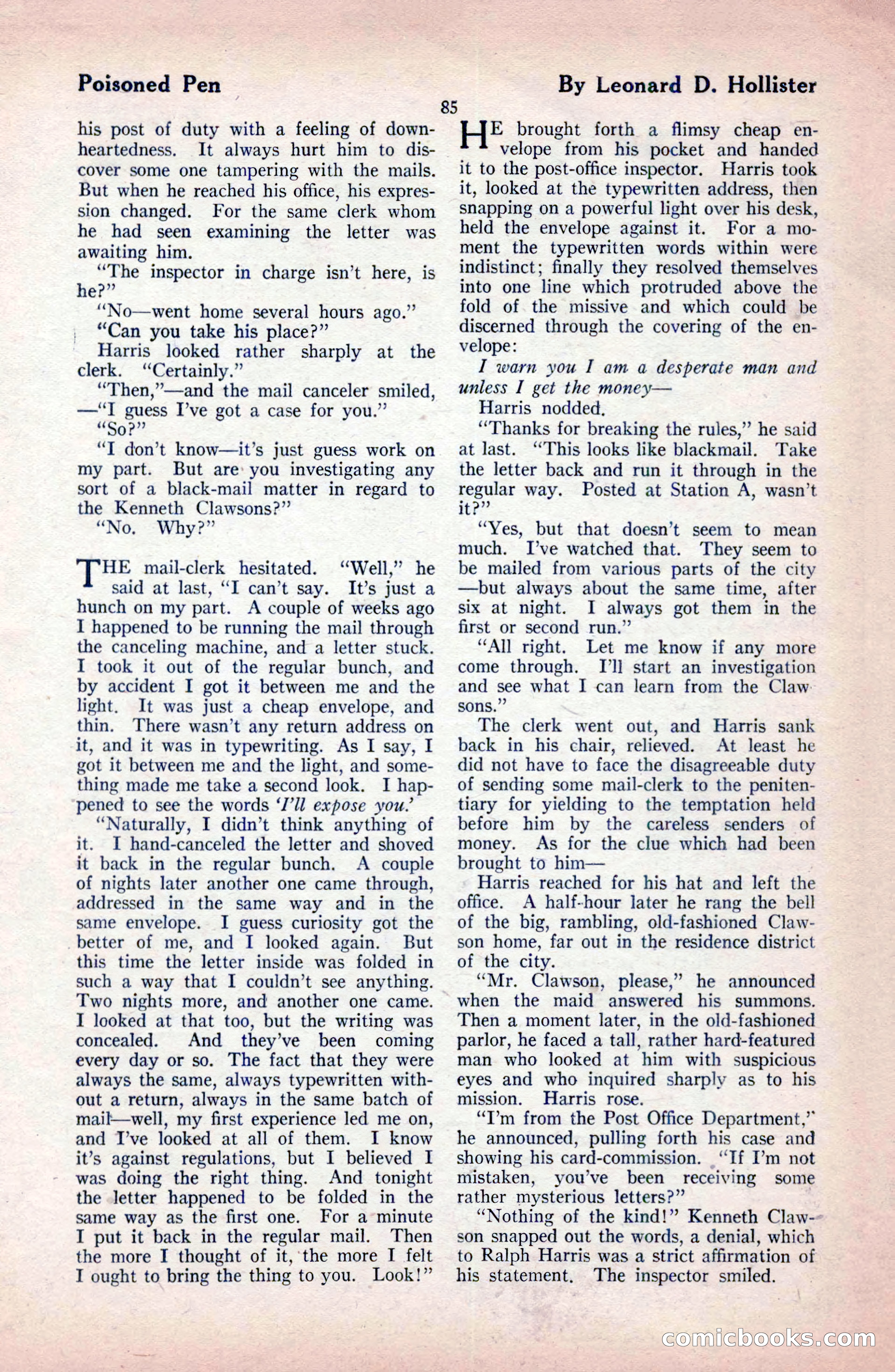 The Blue Book Magazine, February 1921 — page 91 of 212