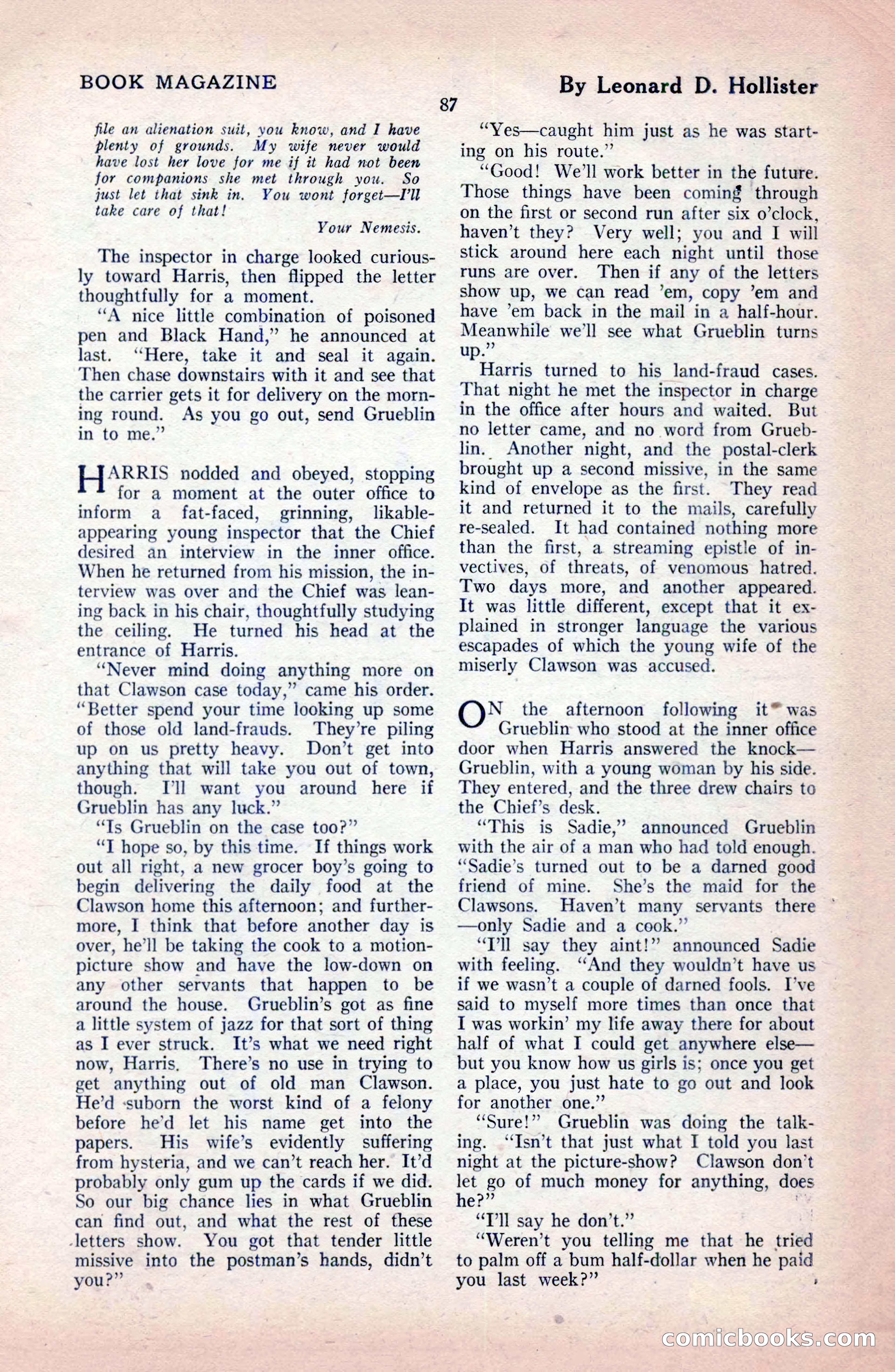 The Blue Book Magazine, February 1921 — page 93 of 212
