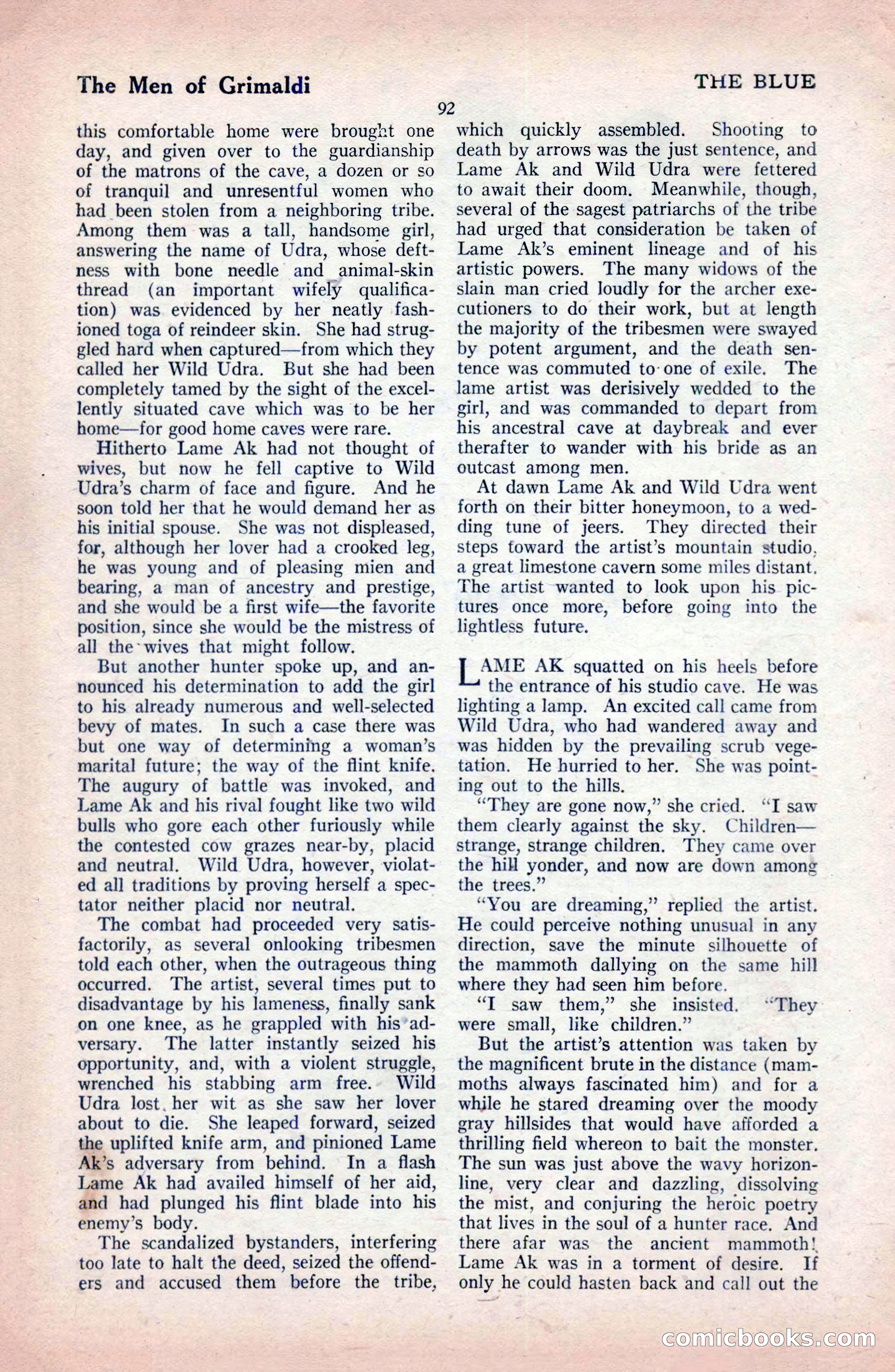 The Blue Book Magazine, February 1921 — page 98 of 212