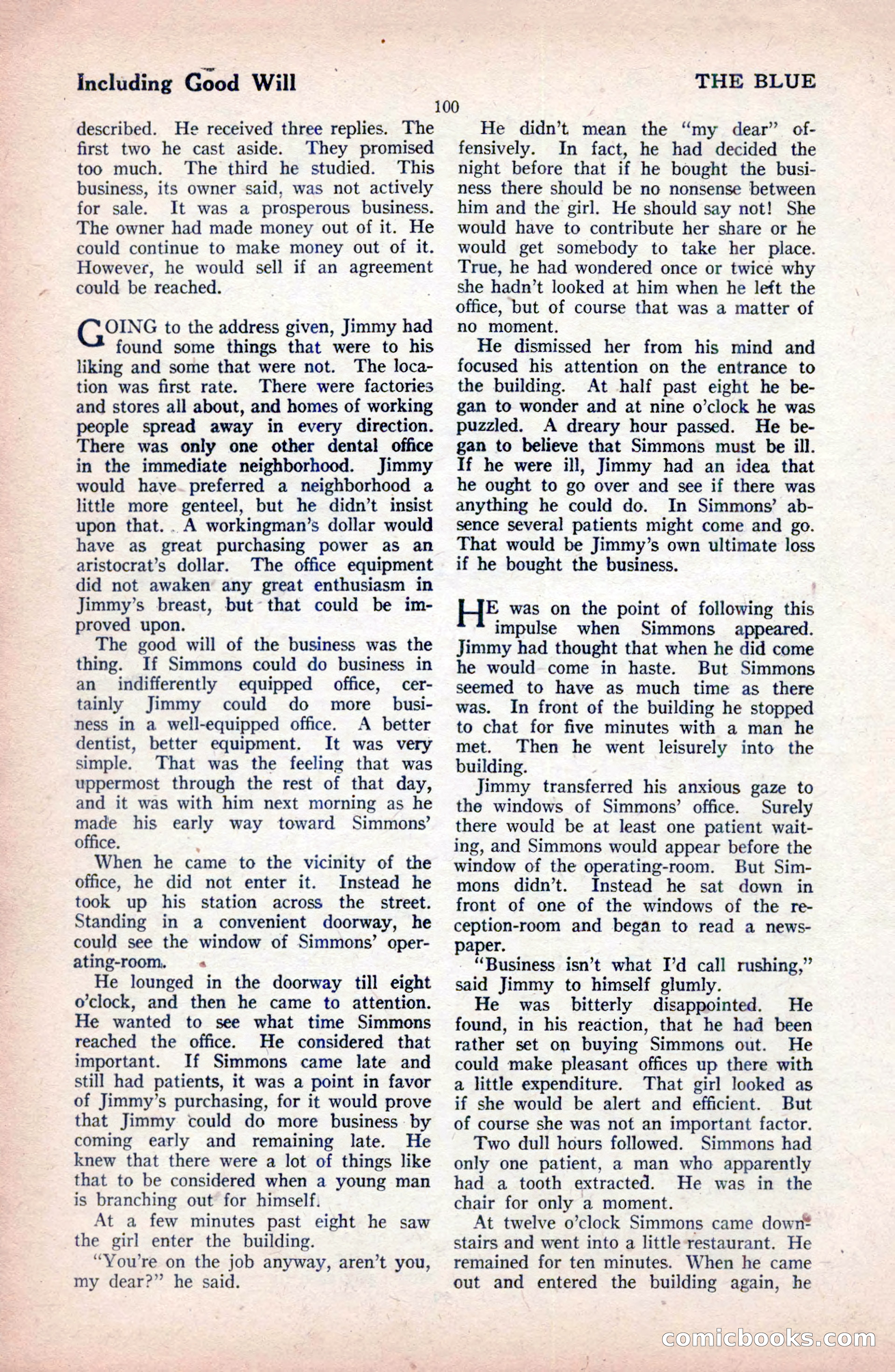 The Blue Book Magazine, February 1921 — page 106 of 212