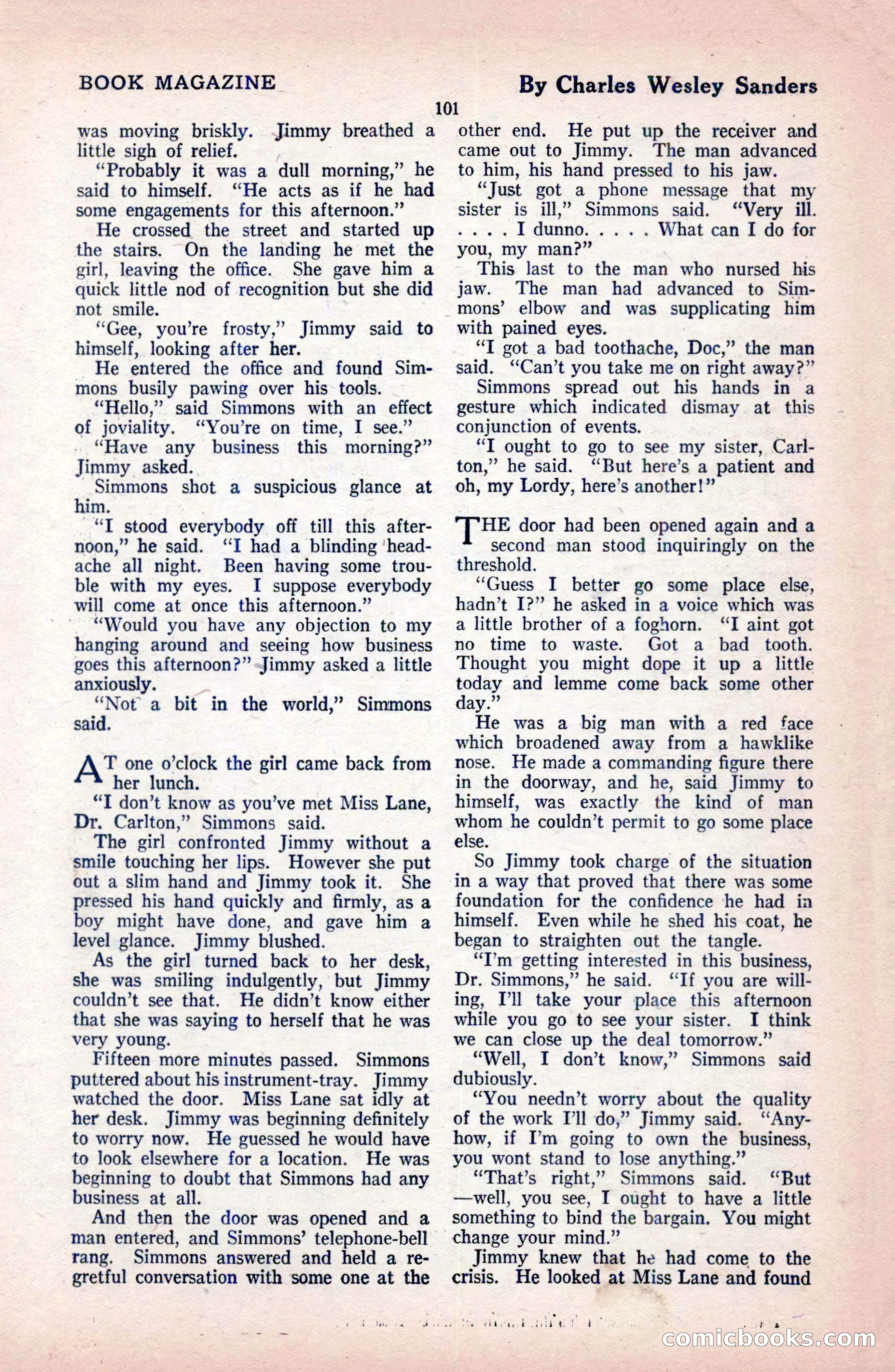 The Blue Book Magazine, February 1921 — page 107 of 212