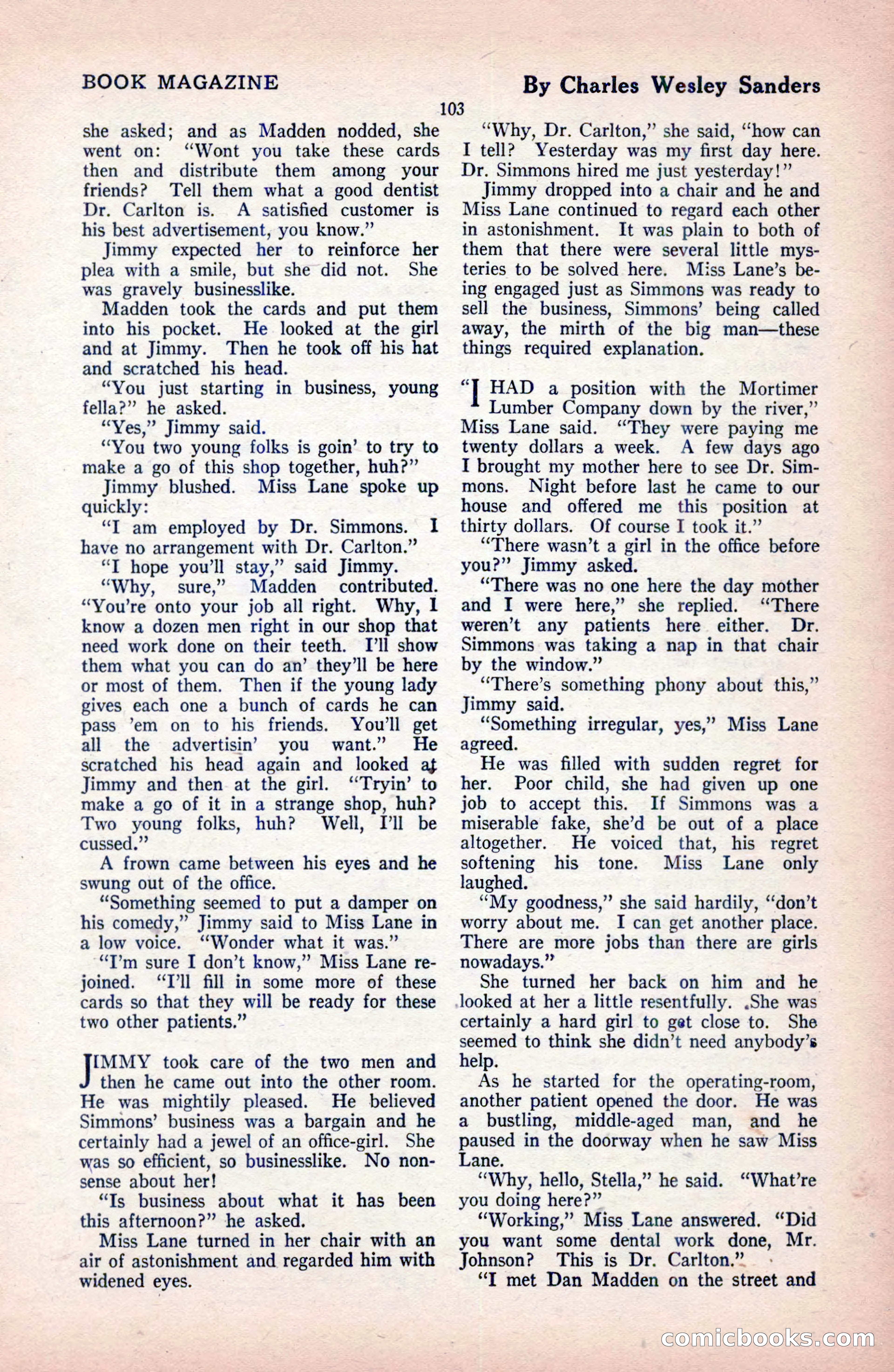 The Blue Book Magazine, February 1921 — page 109 of 212