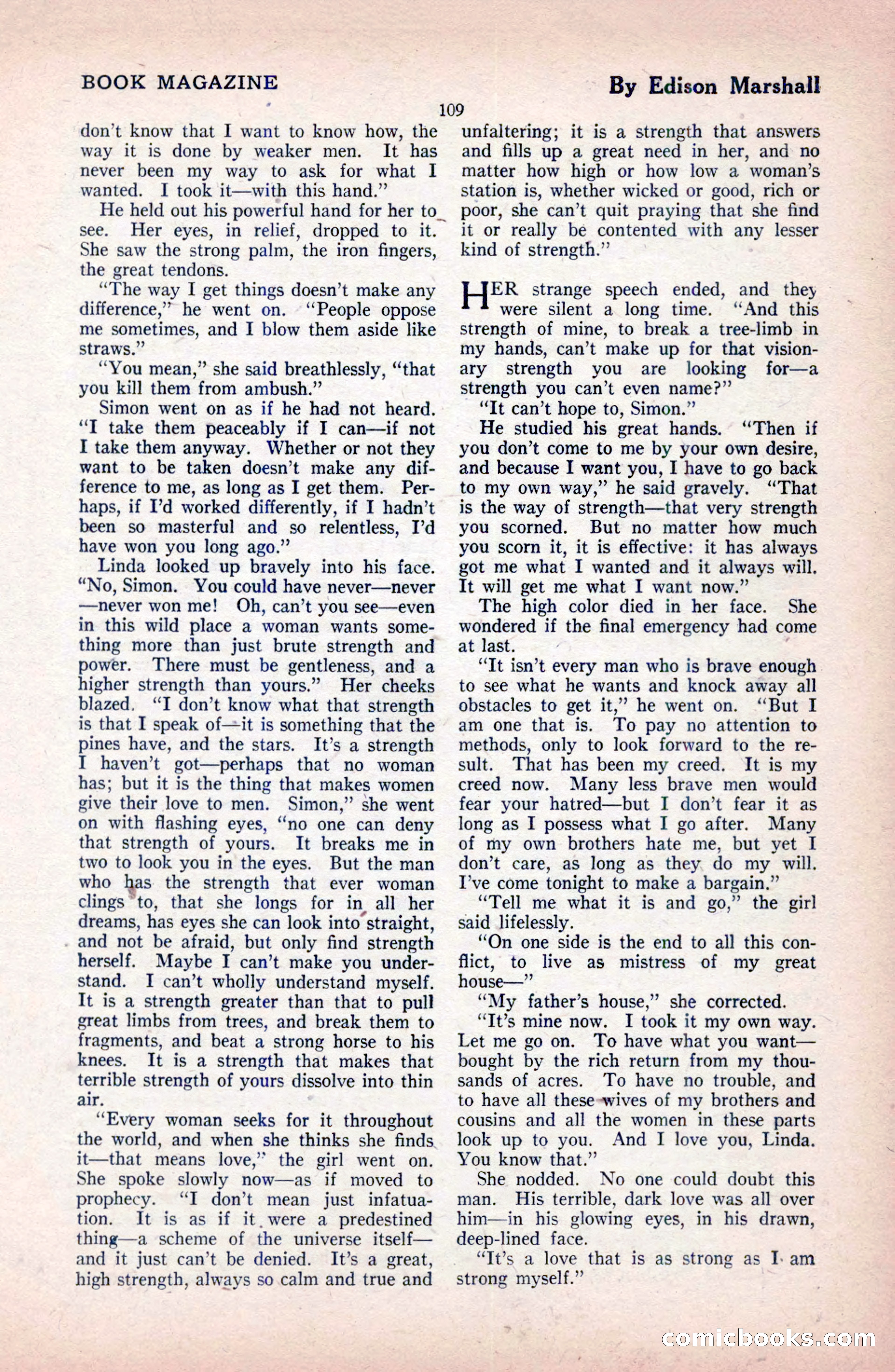 The Blue Book Magazine, February 1921 — page 115 of 212