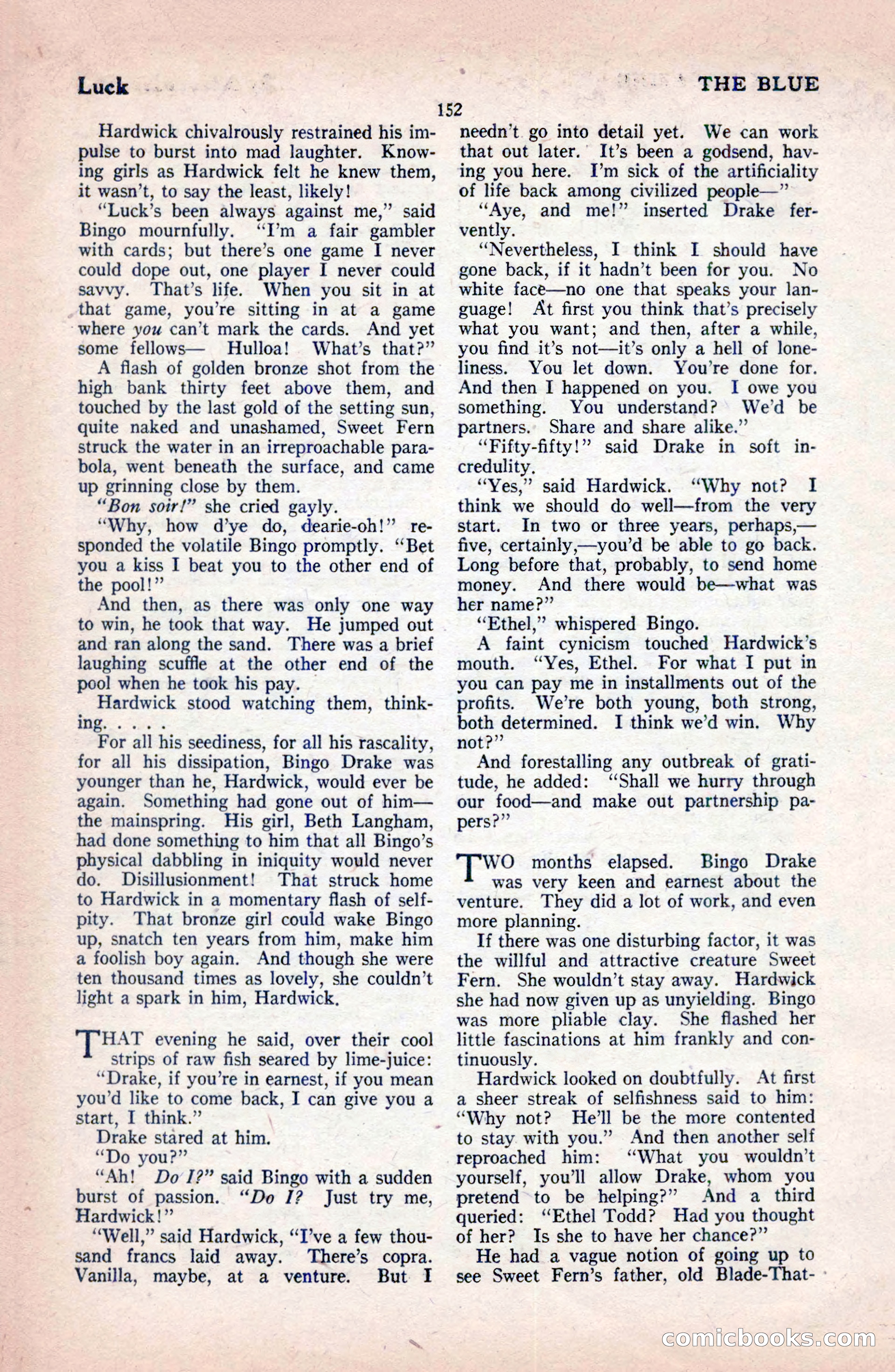 The Blue Book Magazine, February 1921 — page 158 of 212