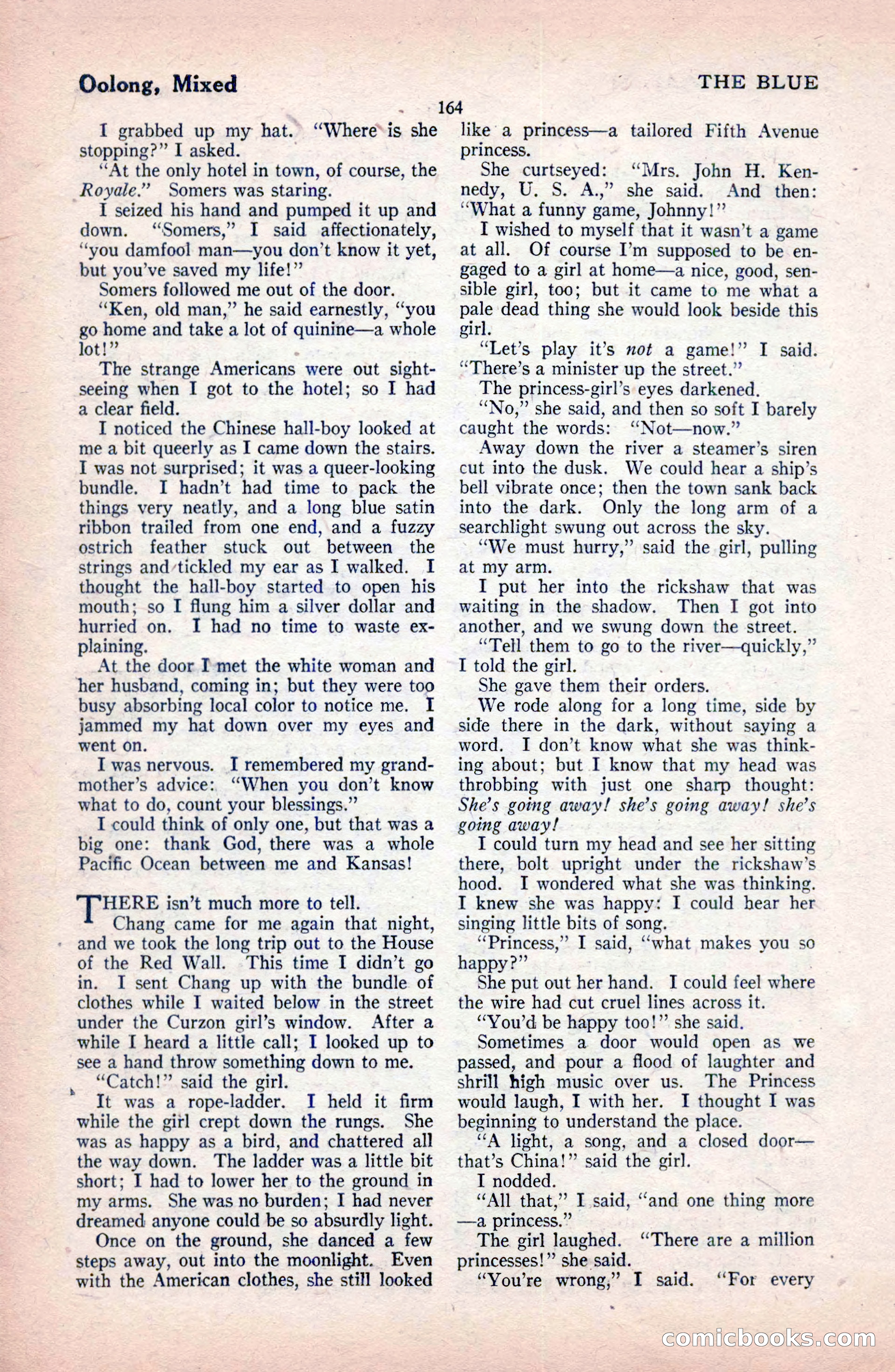 The Blue Book Magazine, February 1921 — page 170 of 212