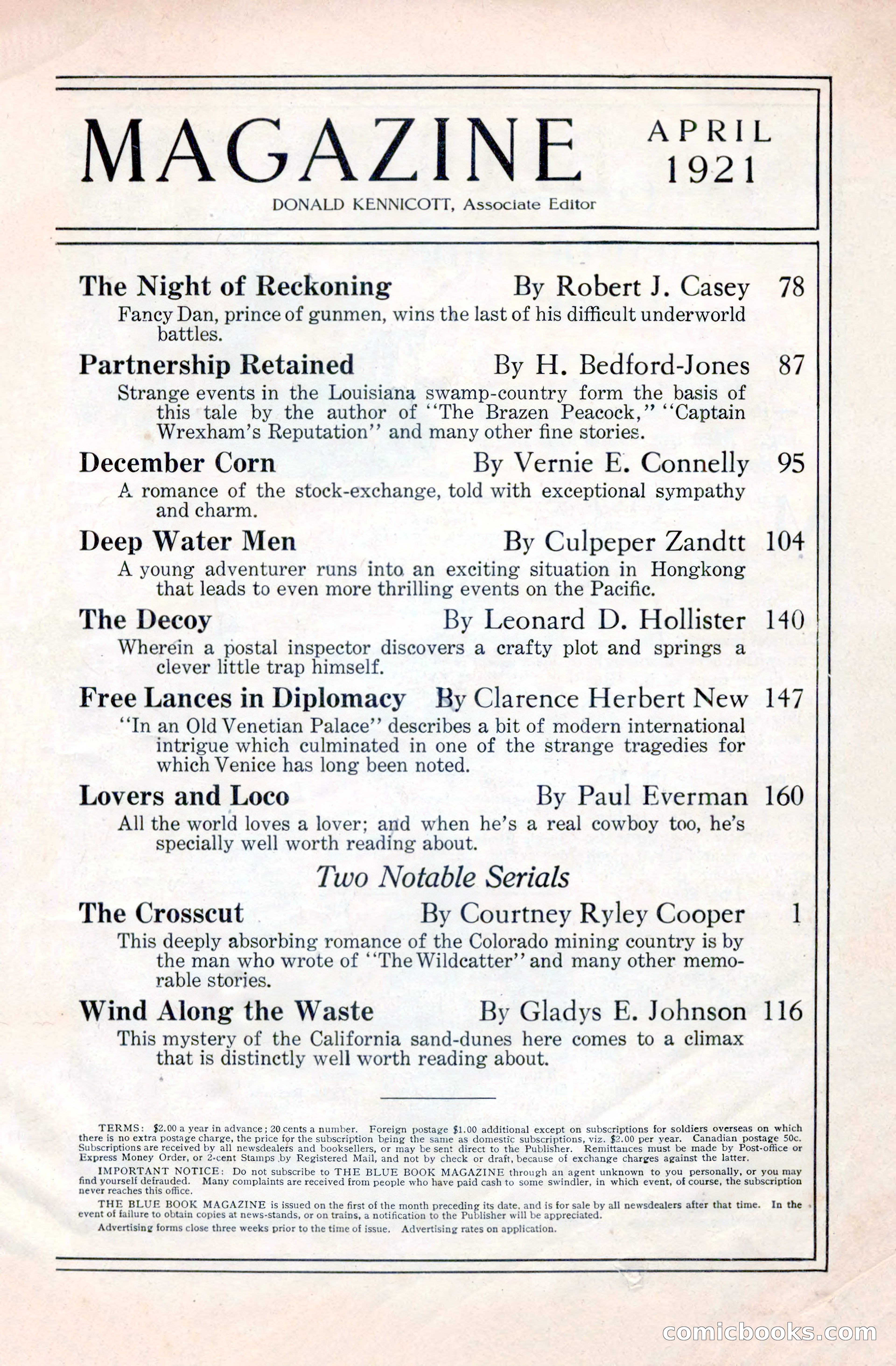 The Blue Book Magazine, April 1921 — page 5 of 202