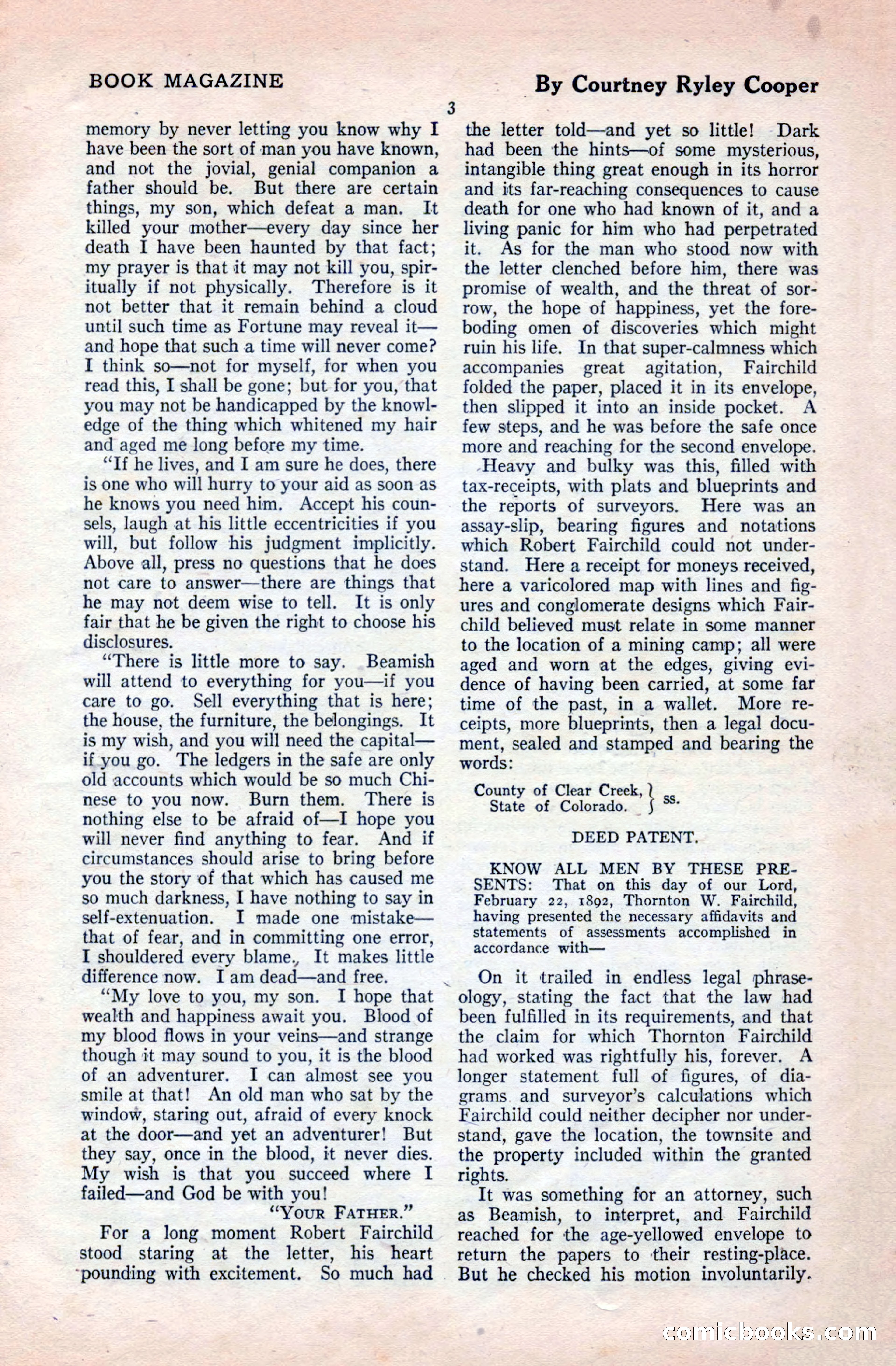 The Blue Book Magazine, April 1921 — page 9 of 202