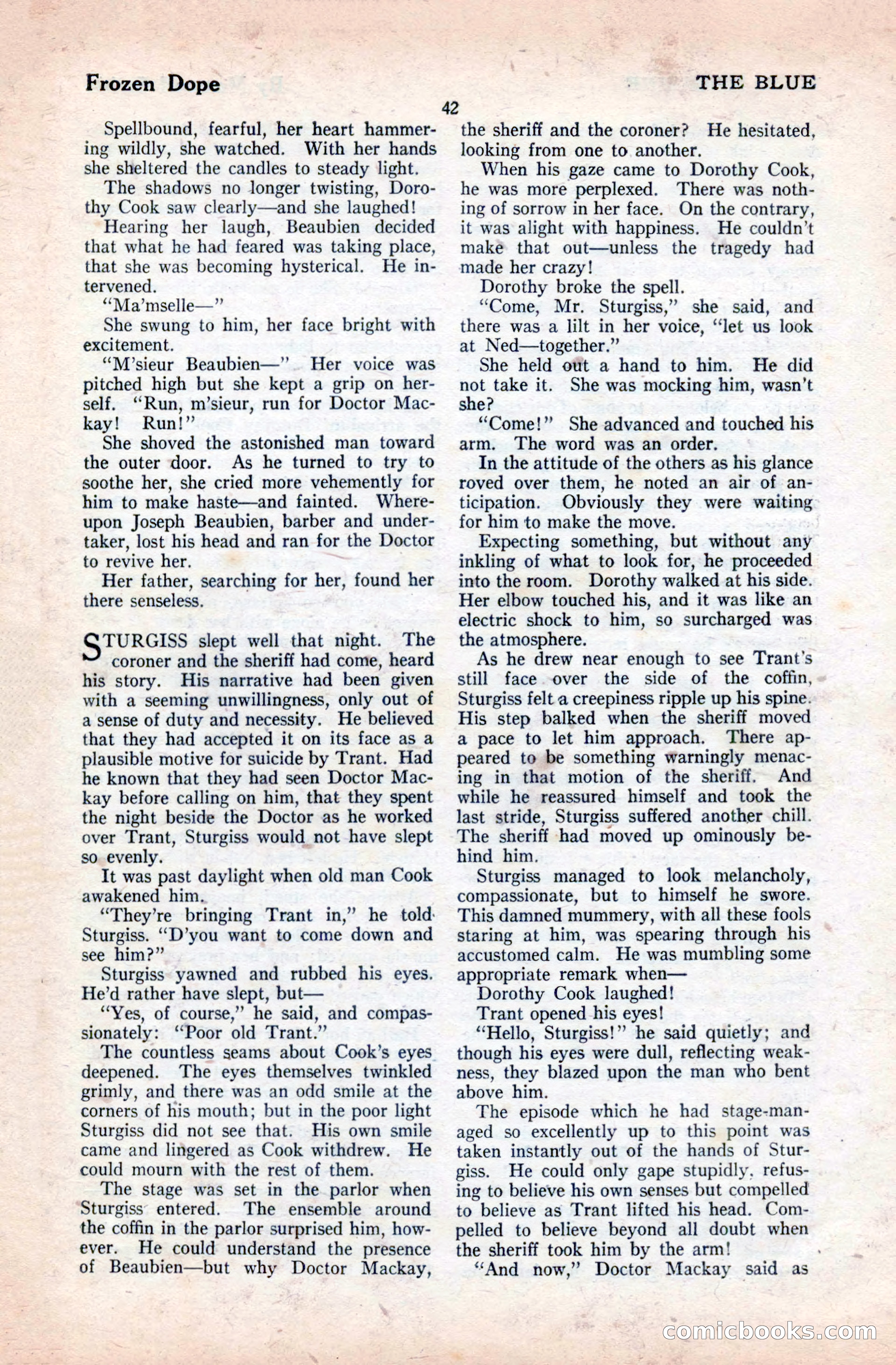 The Blue Book Magazine, April 1921 — page 42 of 202