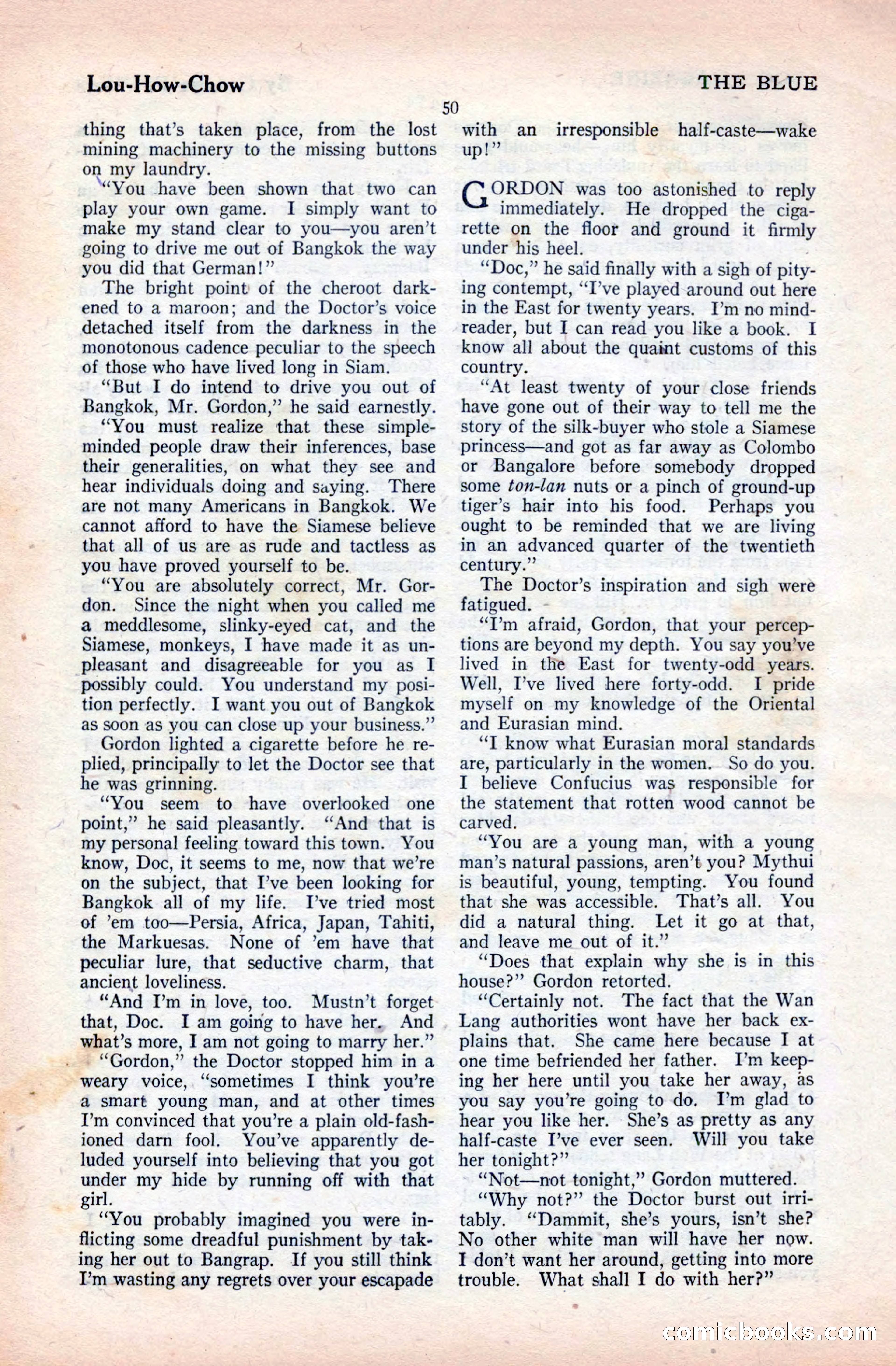 The Blue Book Magazine, April 1921 — page 50 of 202