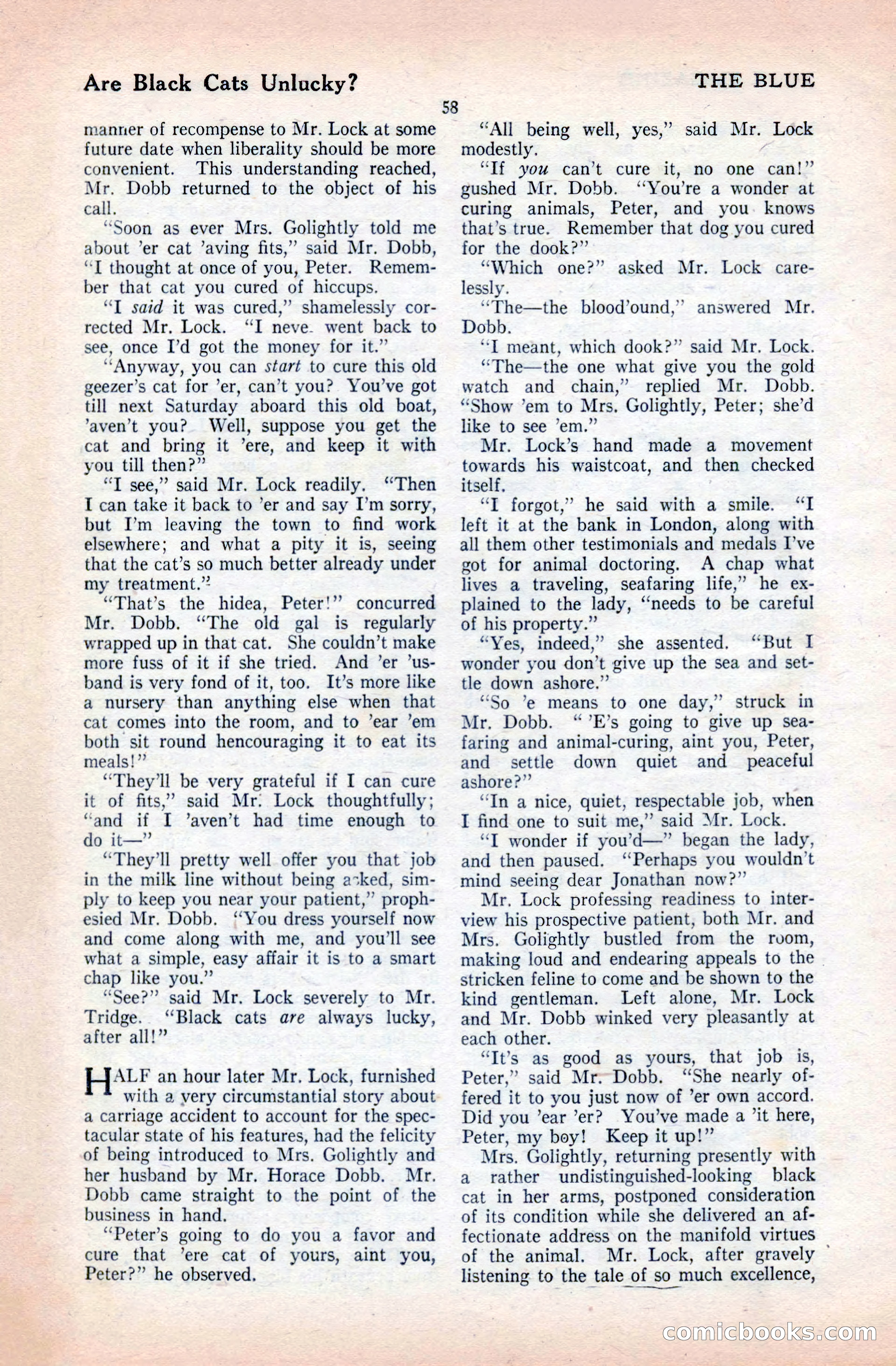 The Blue Book Magazine, April 1921 — page 58 of 202