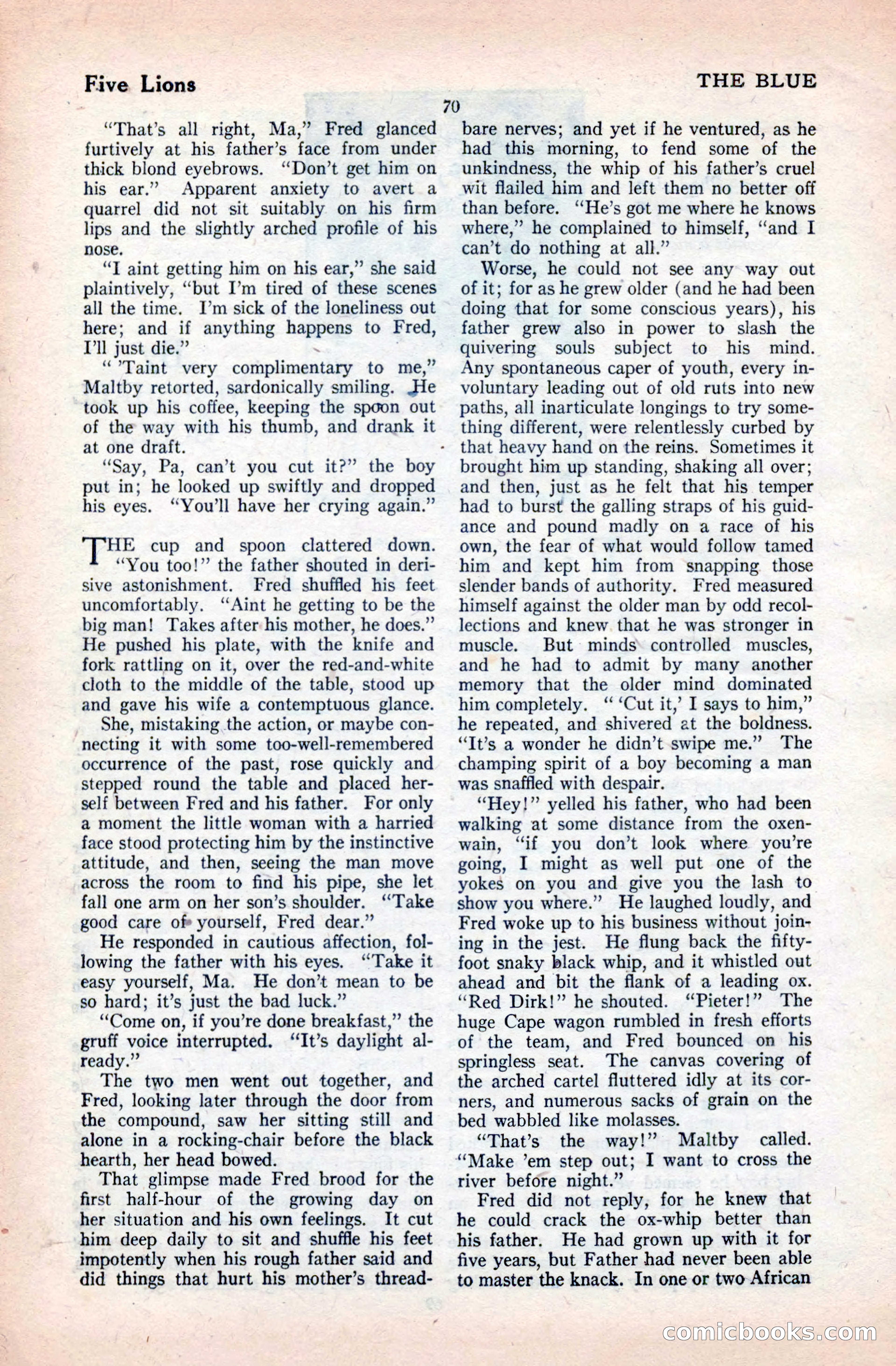 The Blue Book Magazine, April 1921 — page 70 of 202