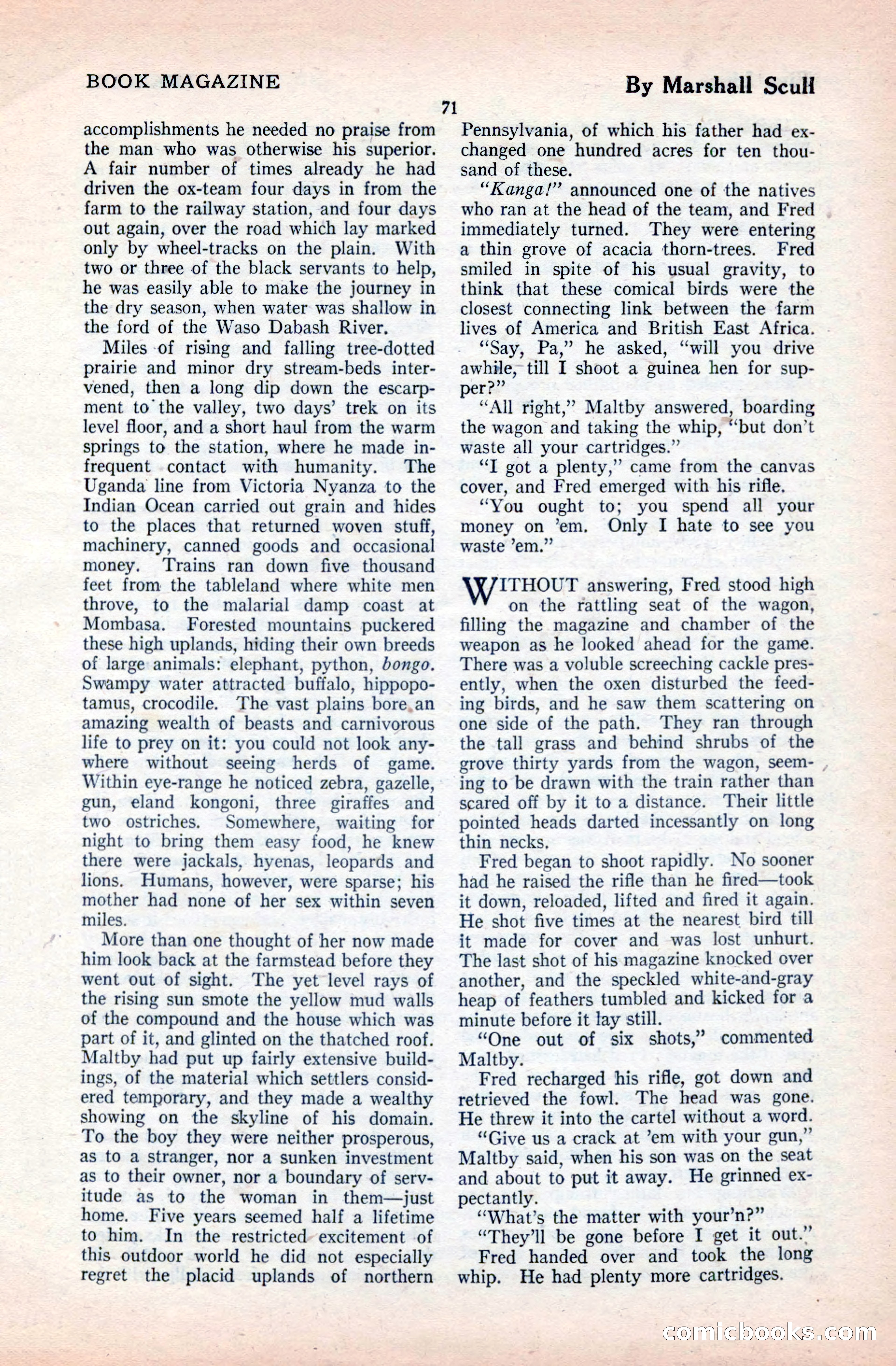 The Blue Book Magazine, April 1921 — page 71 of 202