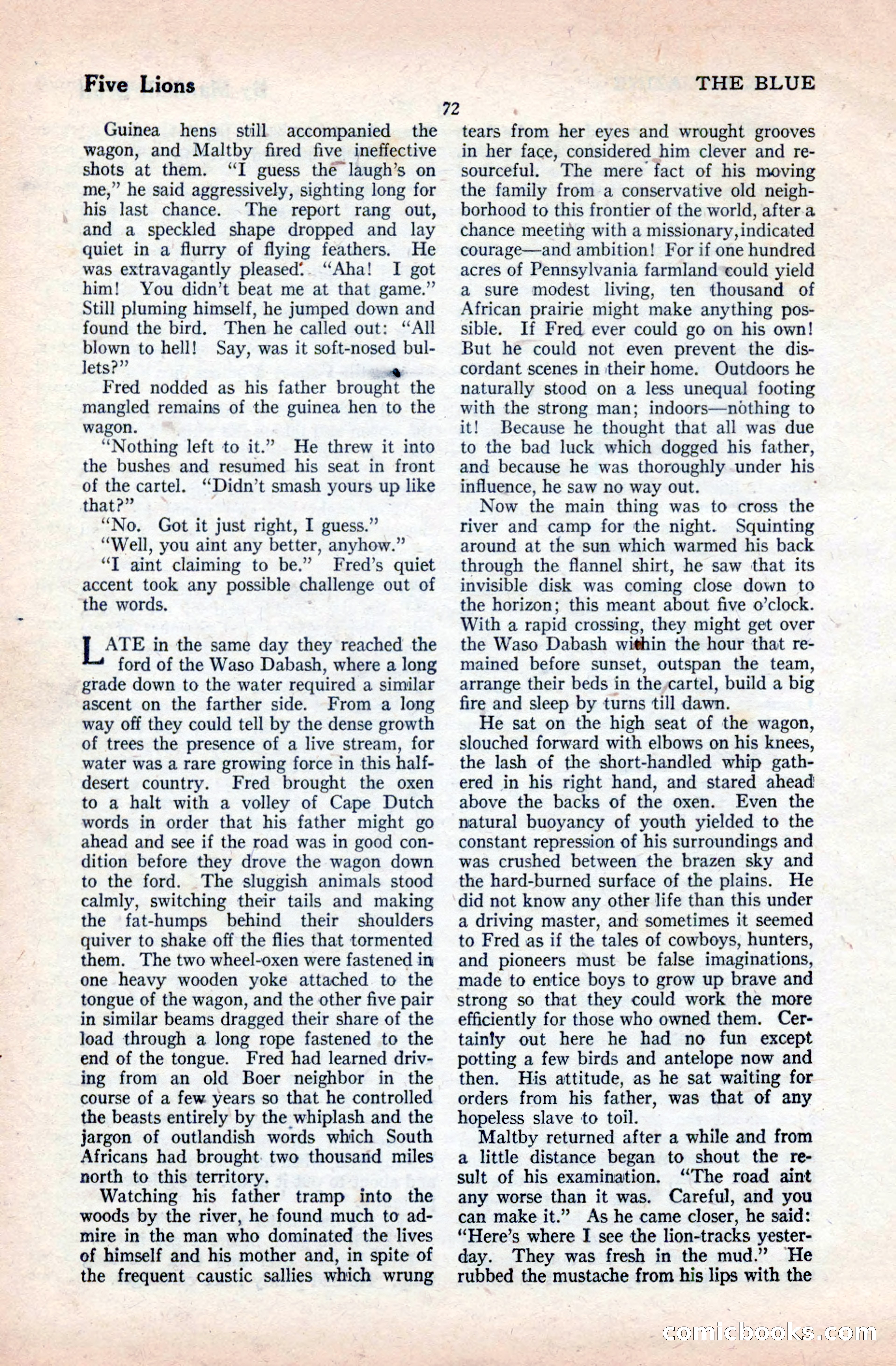 The Blue Book Magazine, April 1921 — page 72 of 202
