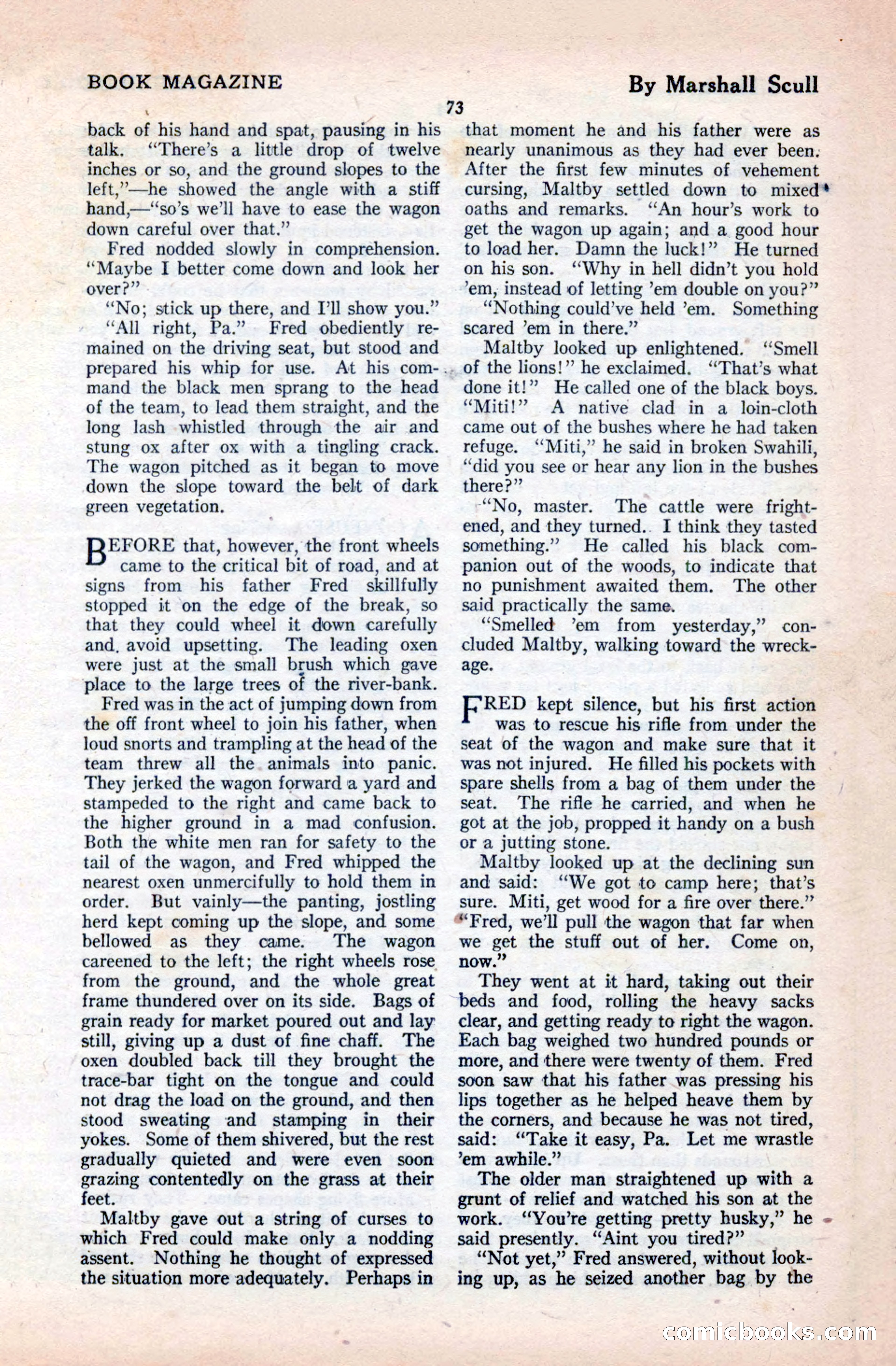 The Blue Book Magazine, April 1921 — page 73 of 202