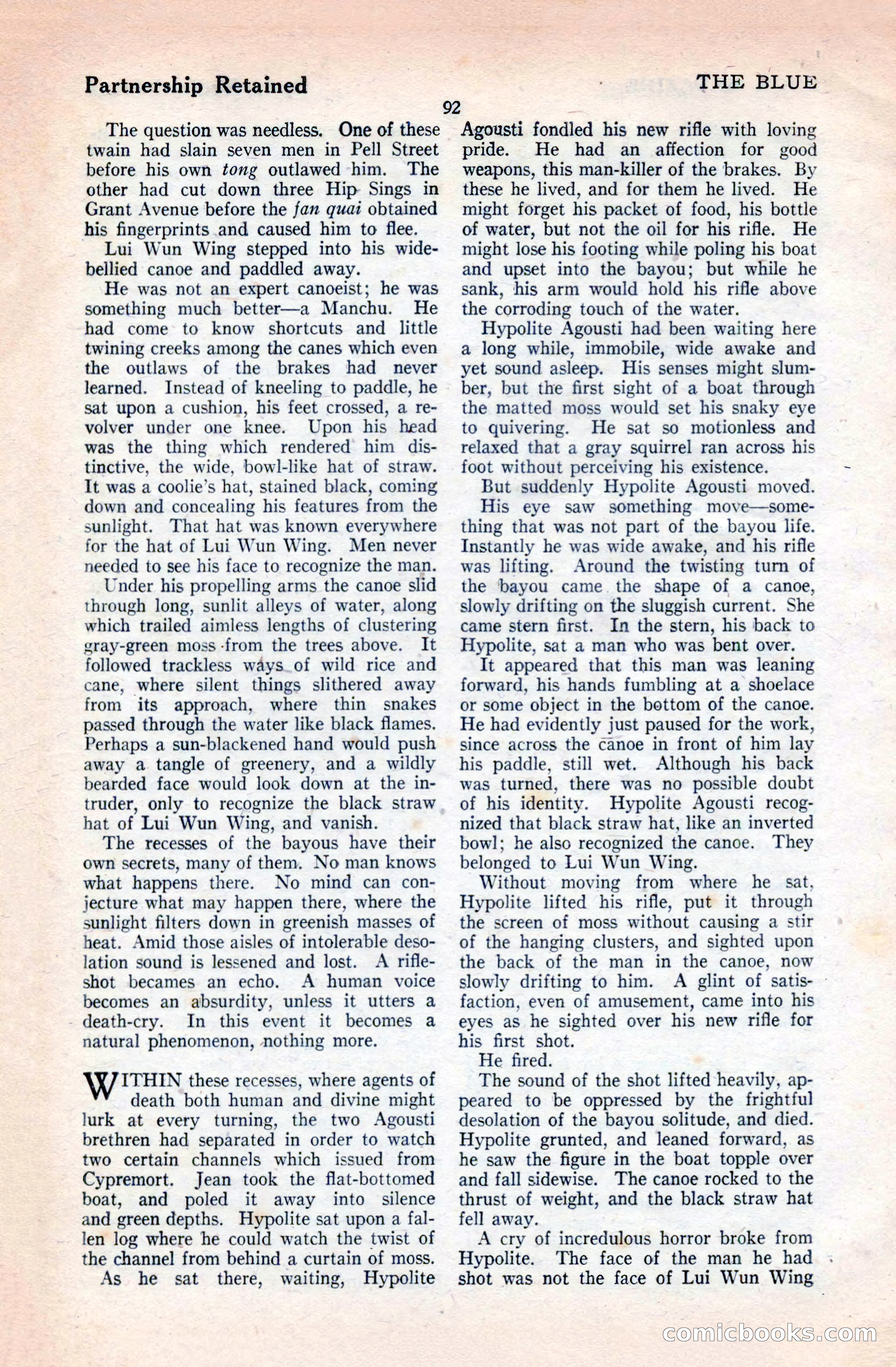The Blue Book Magazine, April 1921 — page 92 of 202