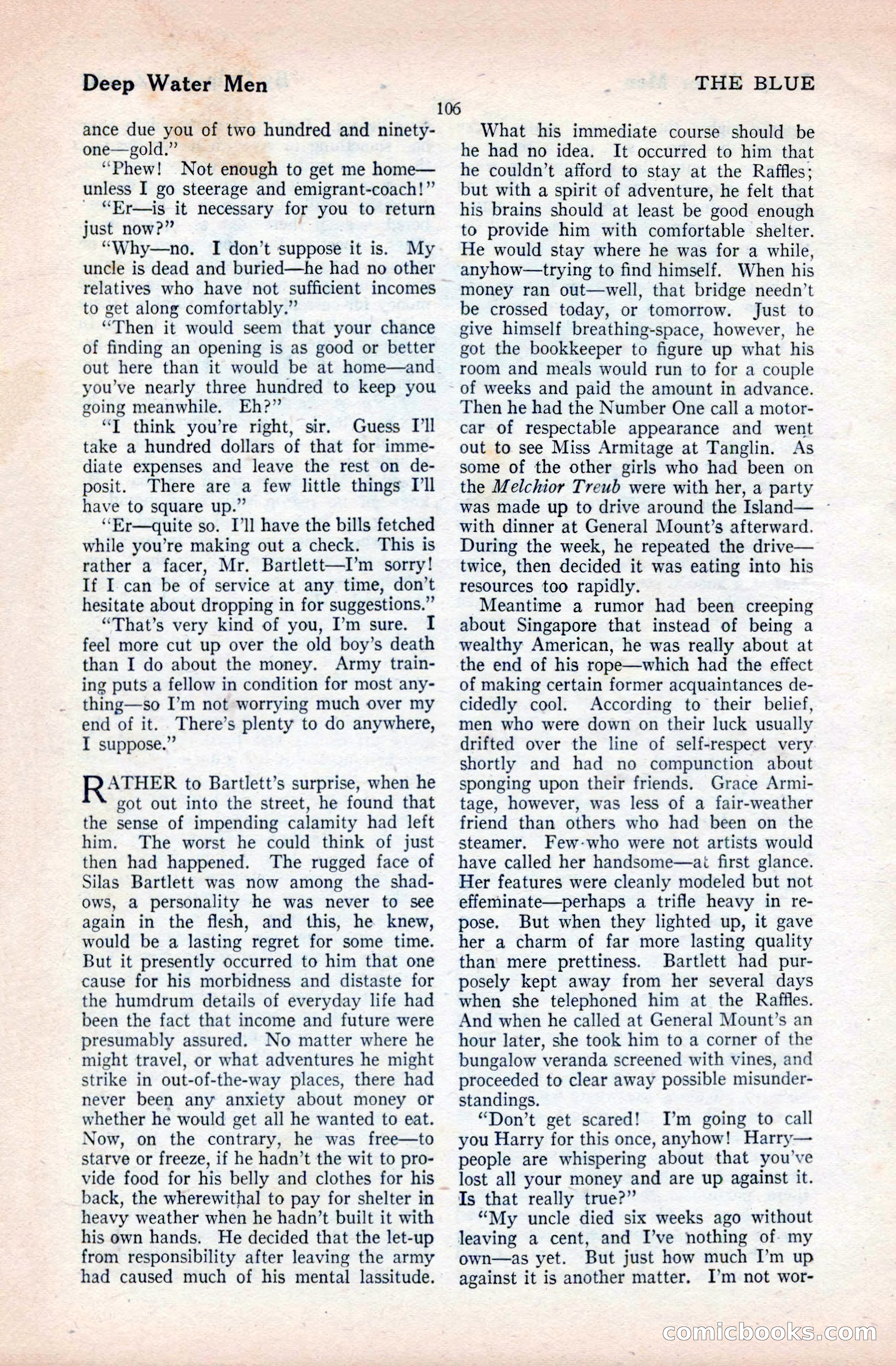 The Blue Book Magazine, April 1921 — page 106 of 202
