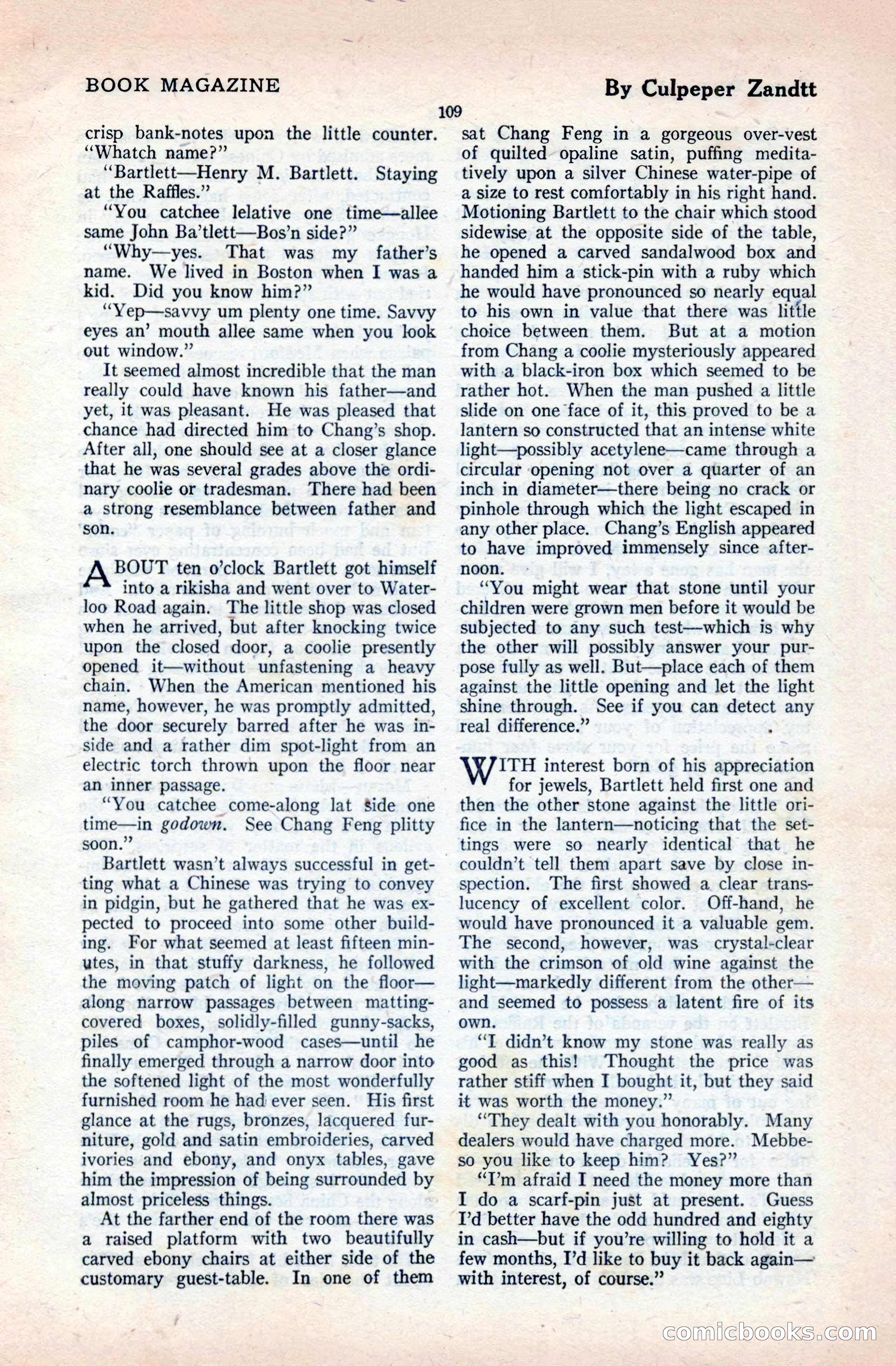 The Blue Book Magazine, April 1921 — page 109 of 202