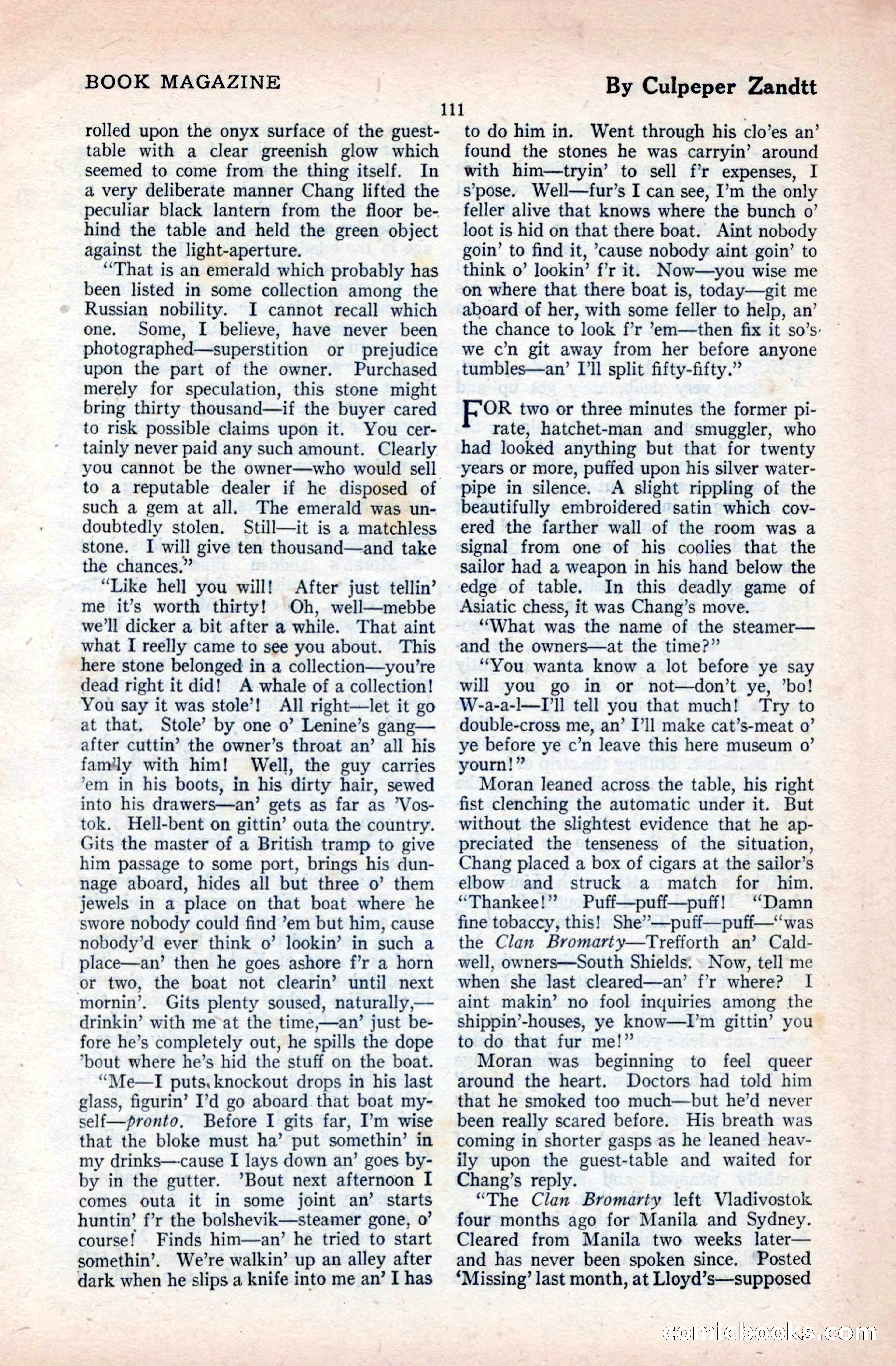 The Blue Book Magazine, April 1921 — page 111 of 202