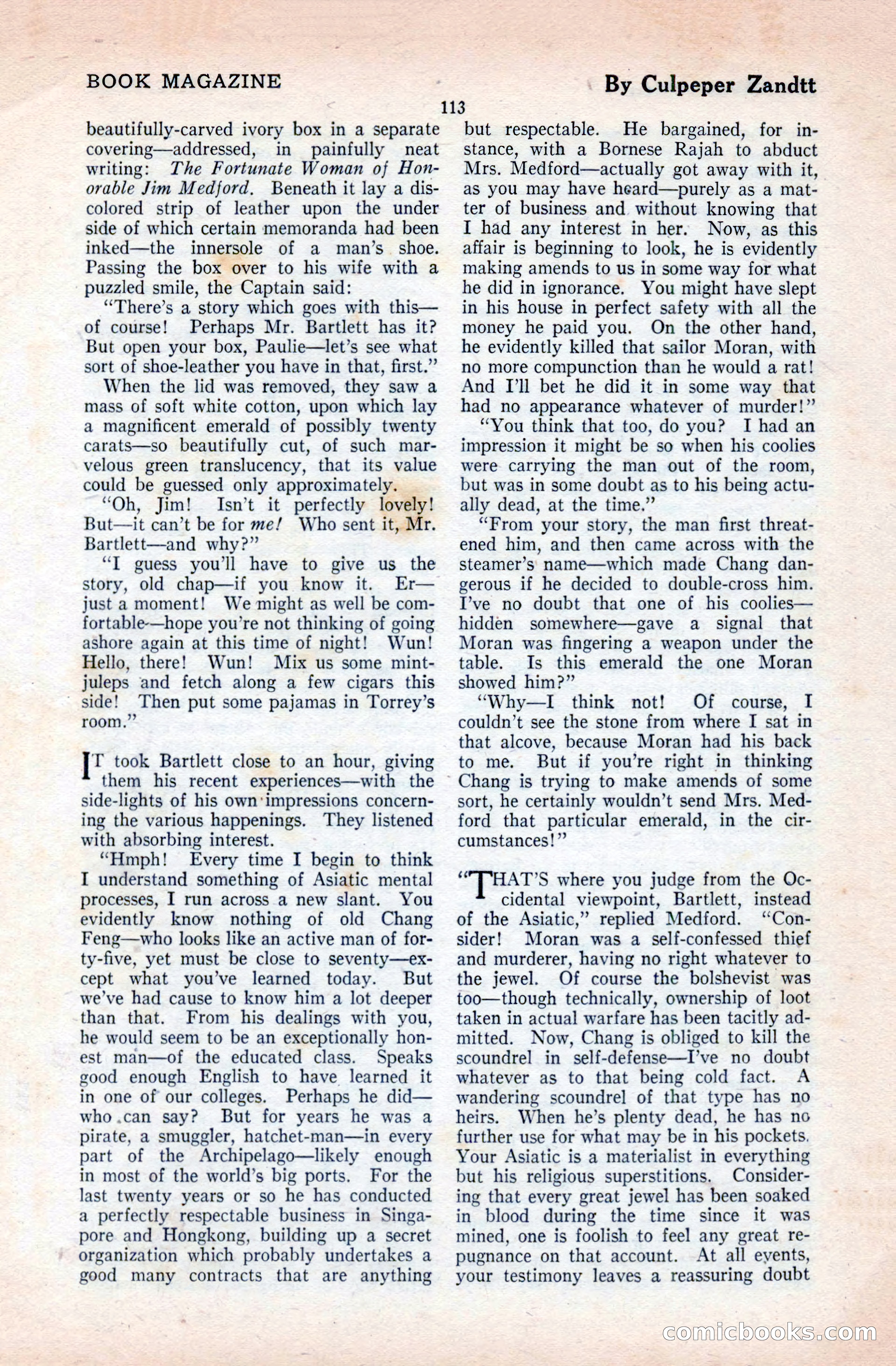 The Blue Book Magazine, April 1921 — page 113 of 202