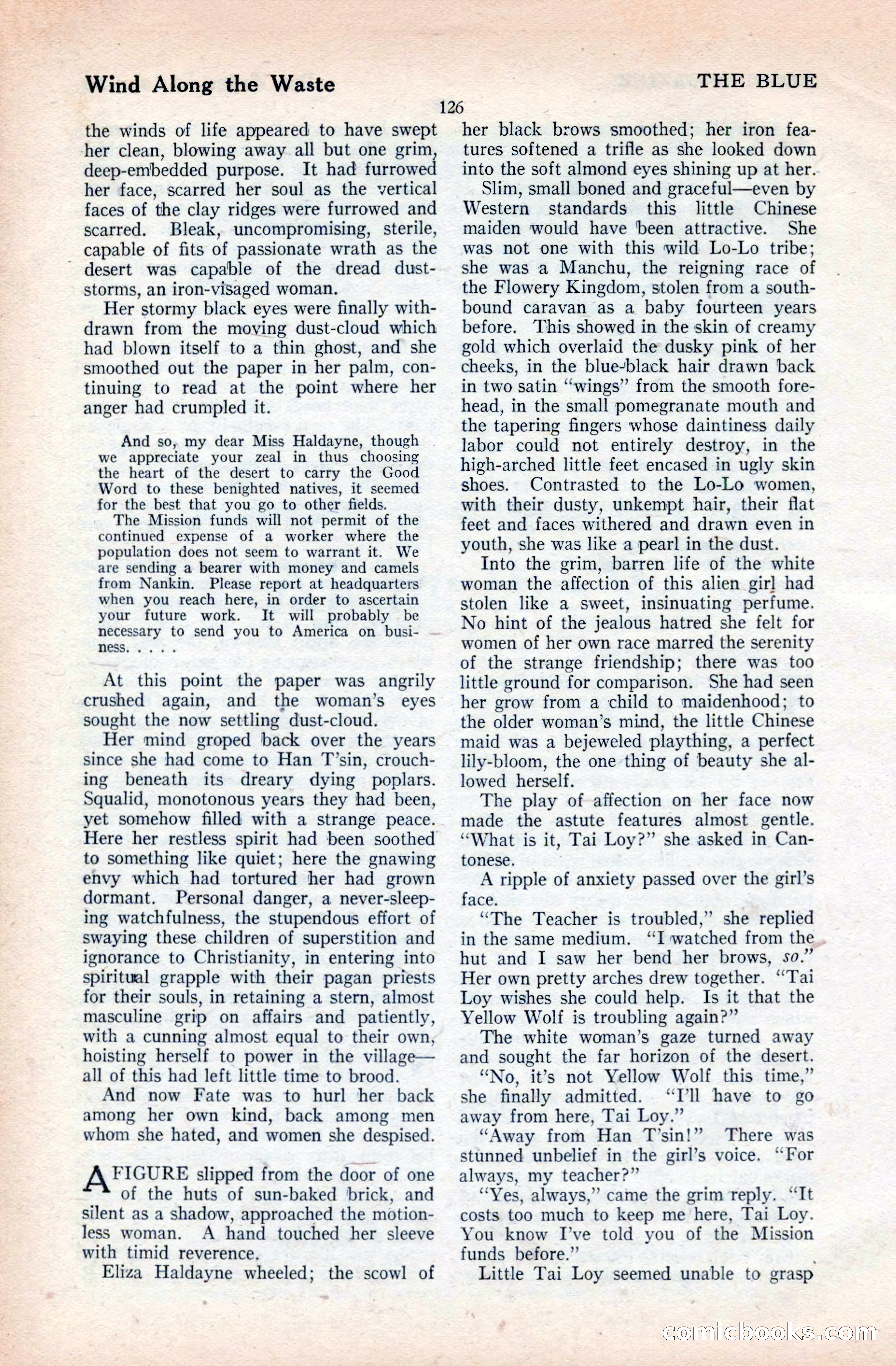 The Blue Book Magazine, April 1921 — page 126 of 202