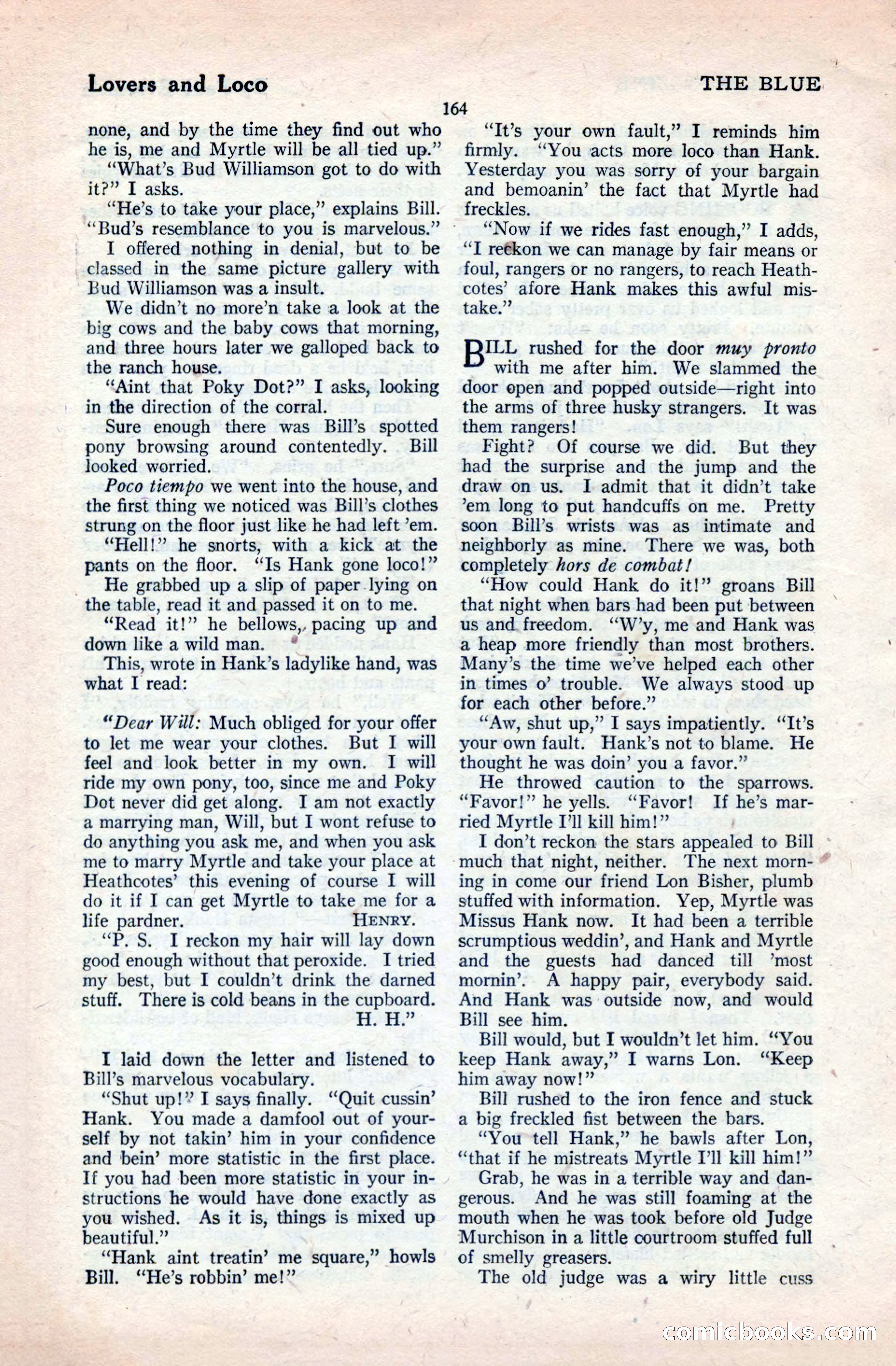 The Blue Book Magazine, April 1921 — page 164 of 202