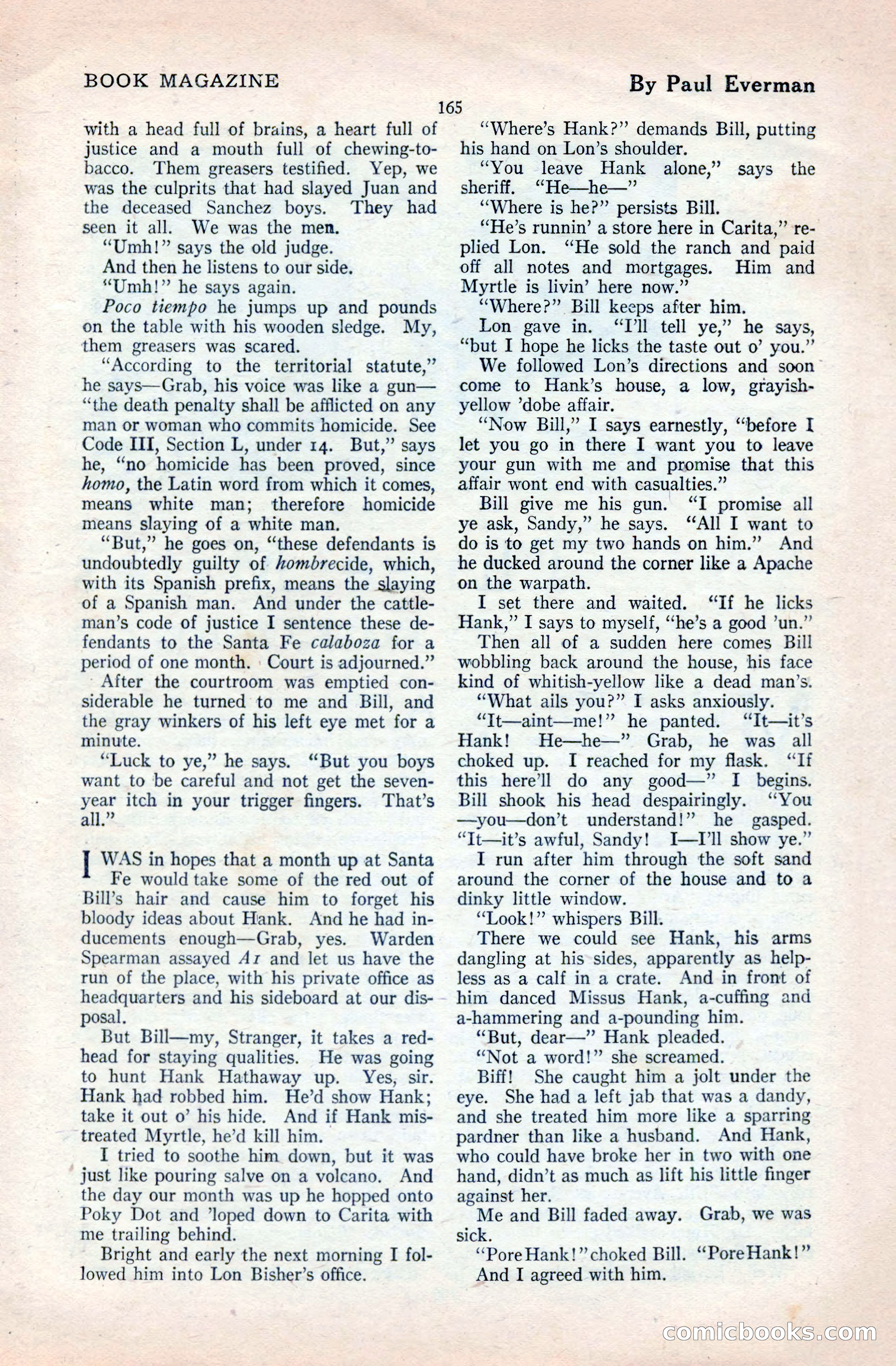 The Blue Book Magazine, April 1921 — page 165 of 202