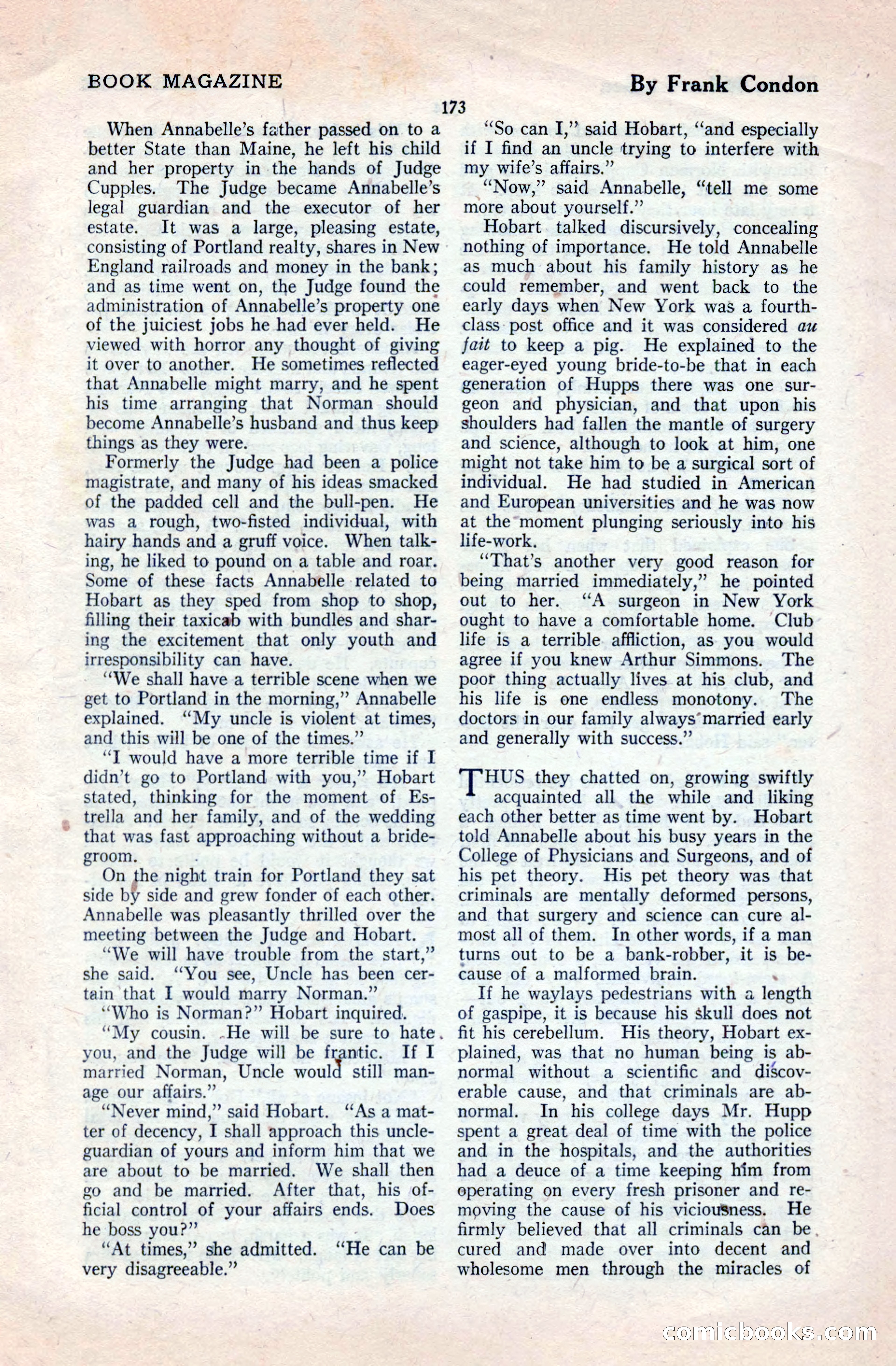 The Blue Book Magazine, April 1921 — page 173 of 202