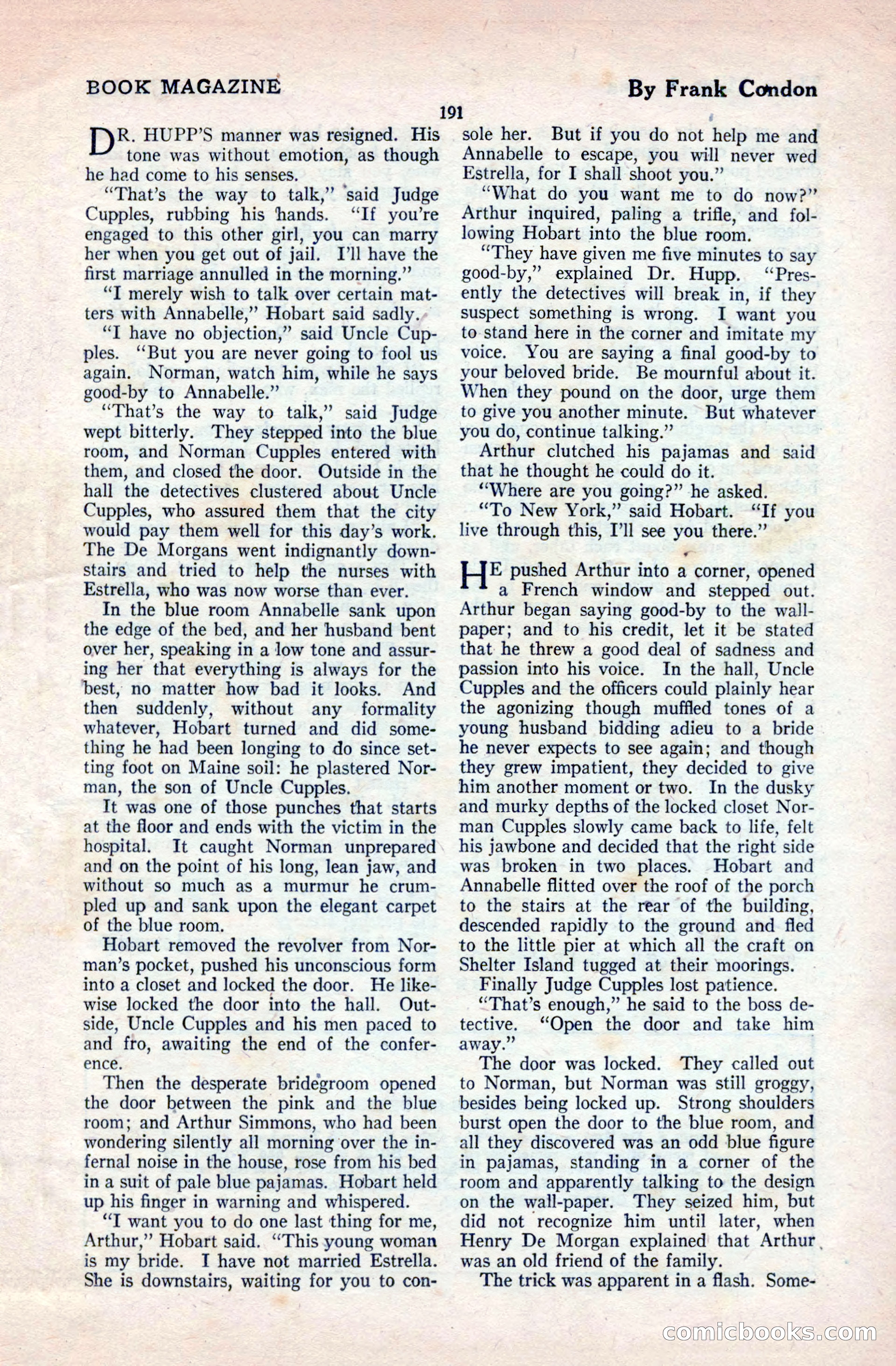 The Blue Book Magazine, April 1921 — page 191 of 202