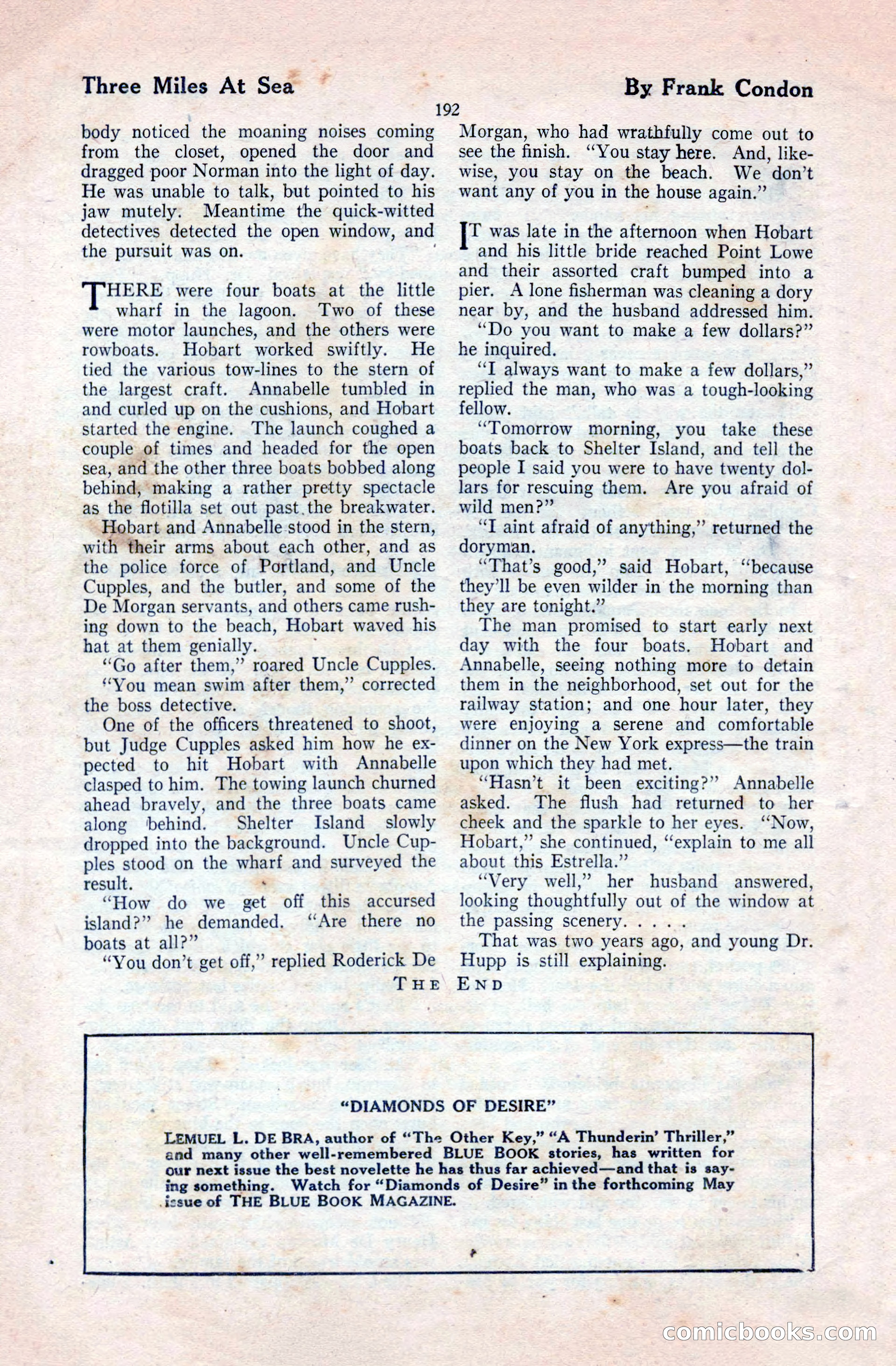 The Blue Book Magazine, April 1921 — page 192 of 202