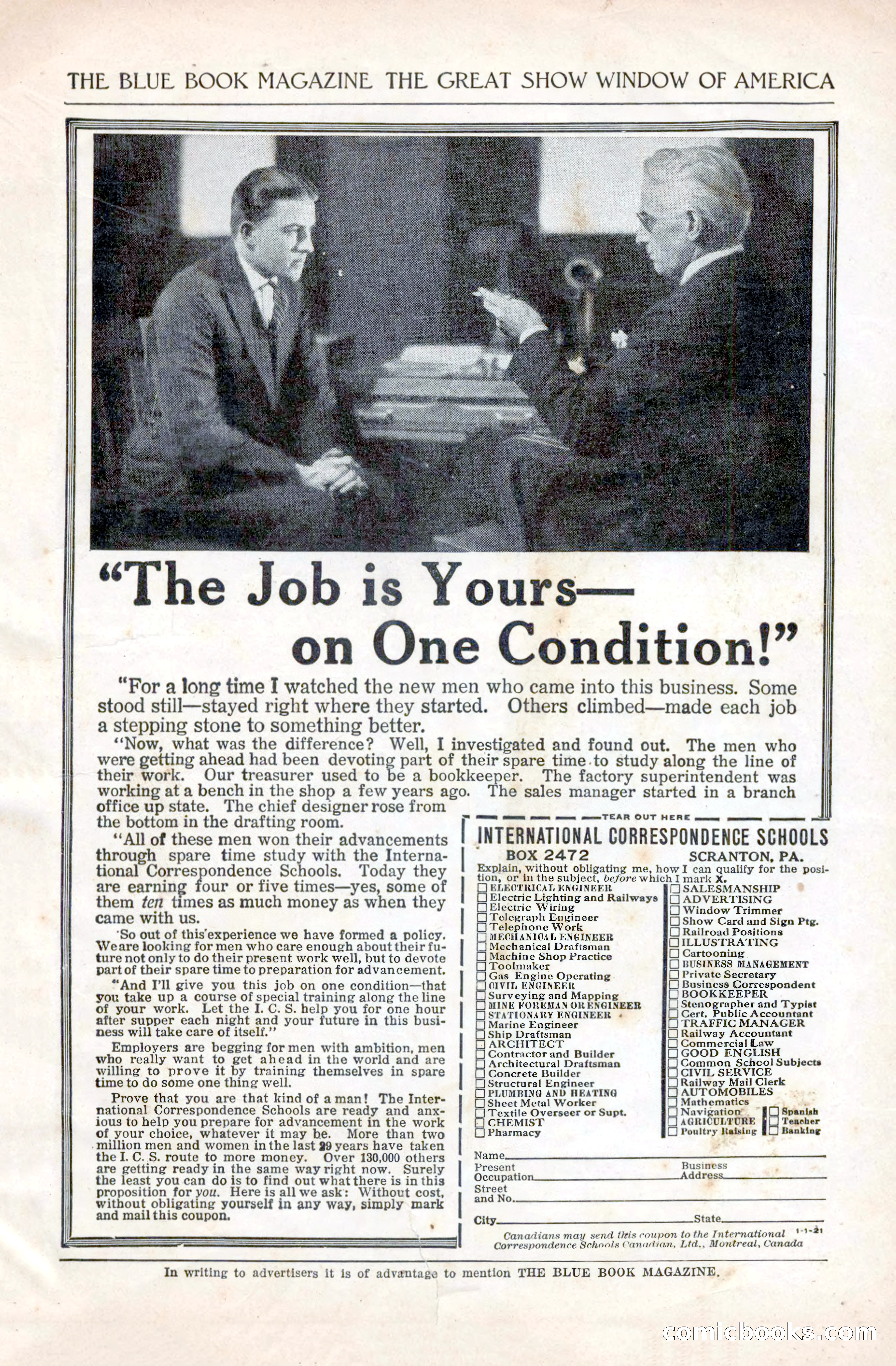 The Blue Book Magazine, April 1921 — page 193 of 202