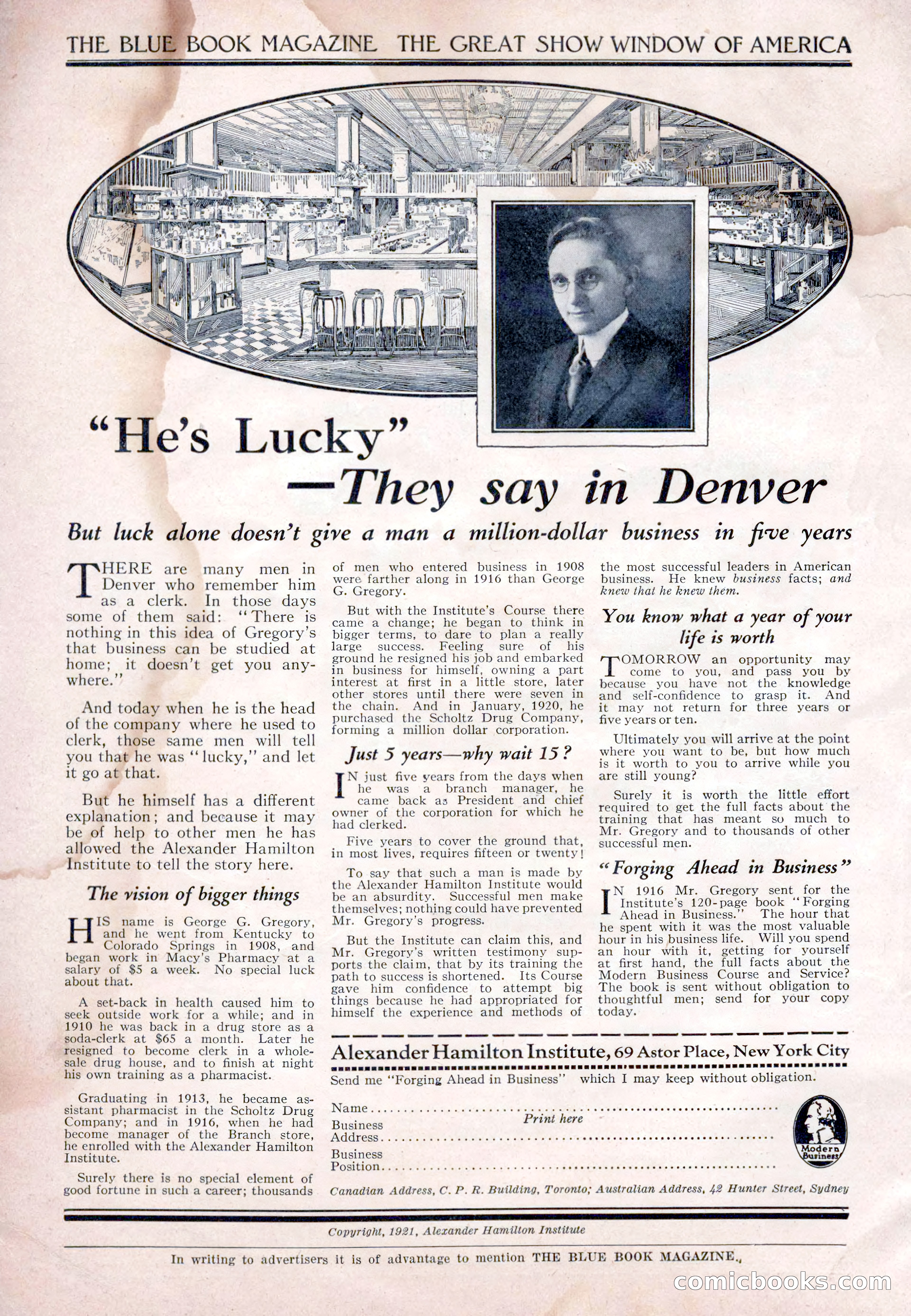 The Blue Book Magazine, November 1921 — page 6 of 212