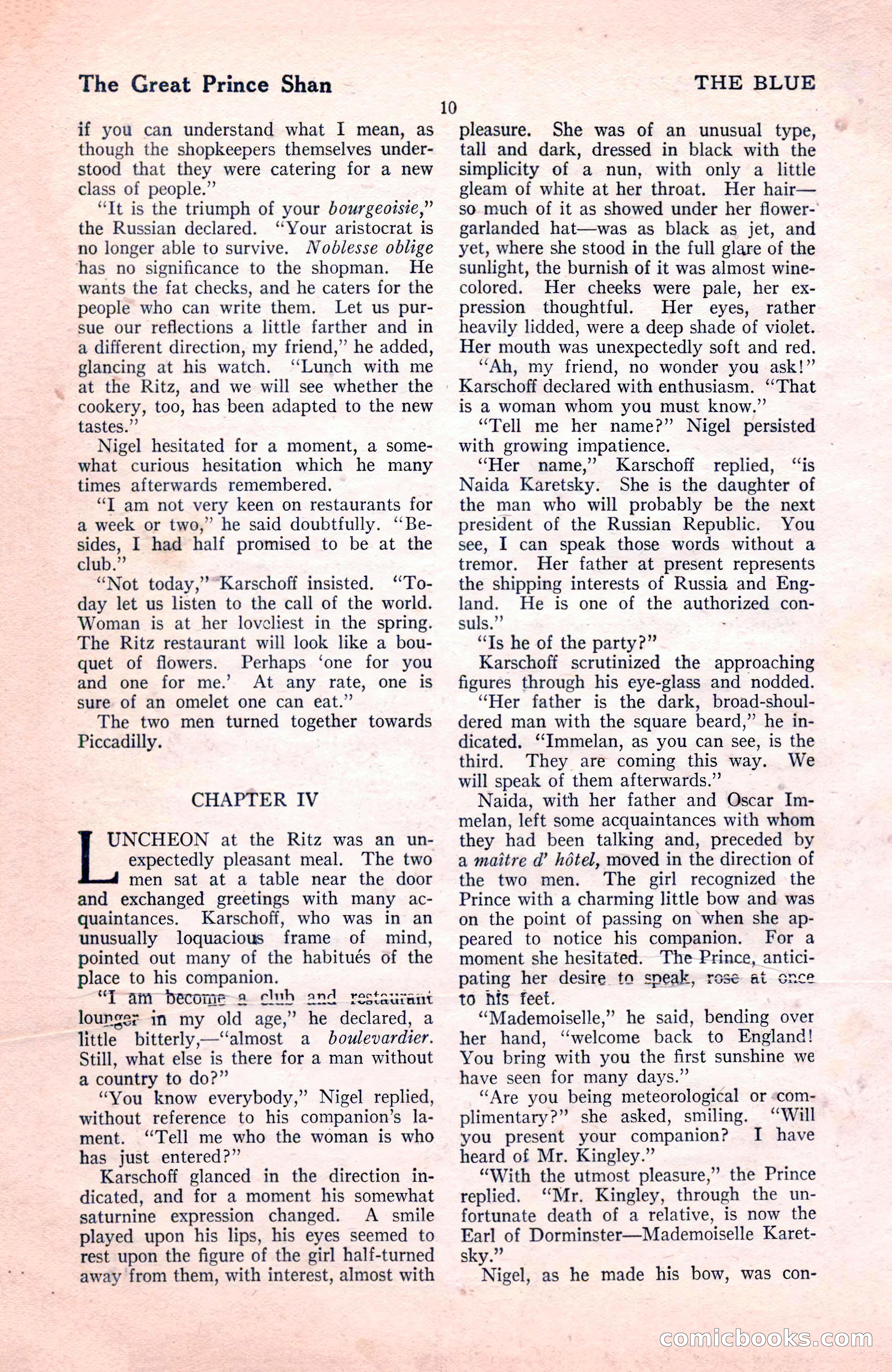 The Blue Book Magazine, November 1921 — page 16 of 212