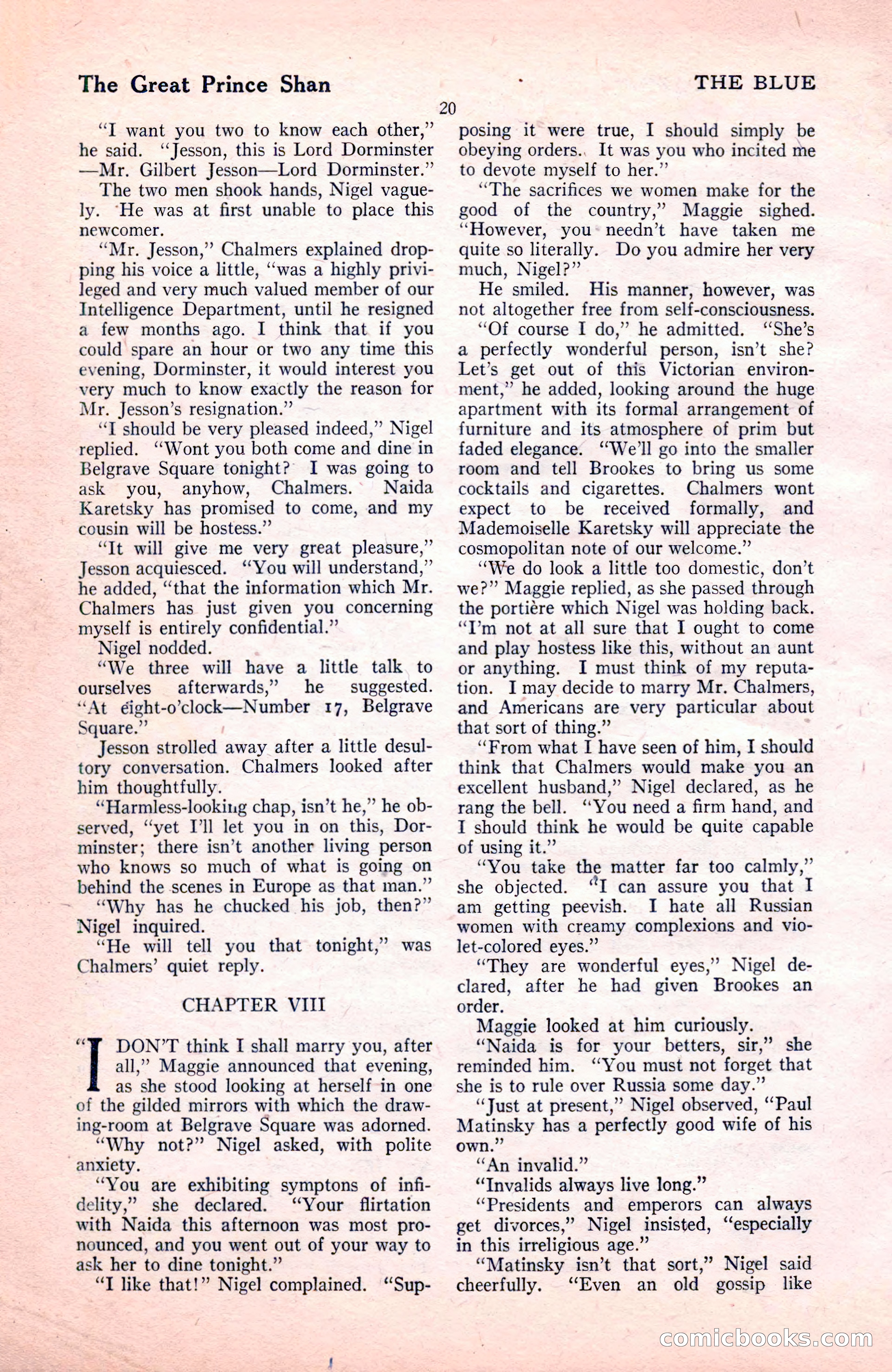 The Blue Book Magazine, November 1921 — page 26 of 212