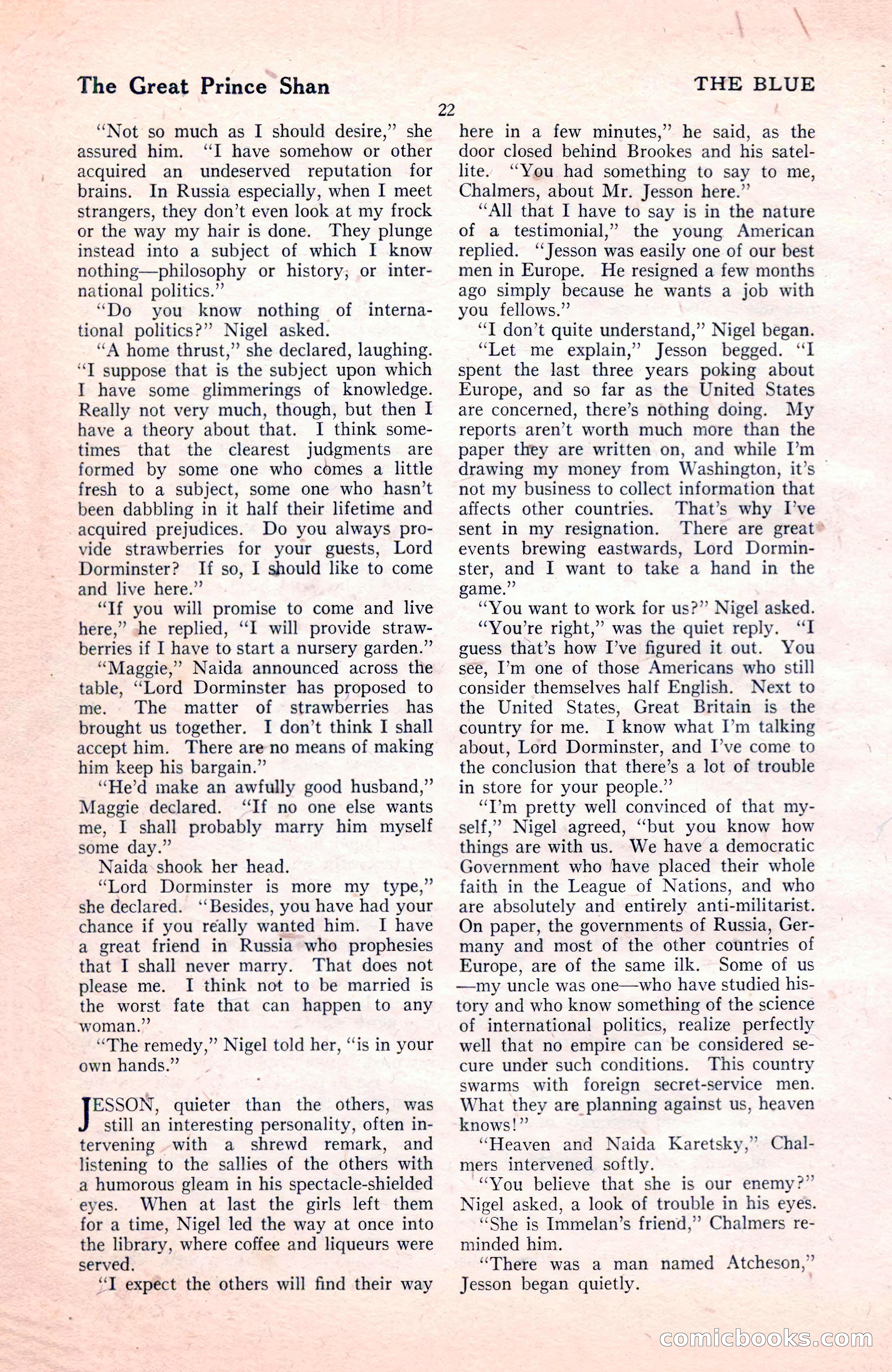 The Blue Book Magazine, November 1921 — page 28 of 212