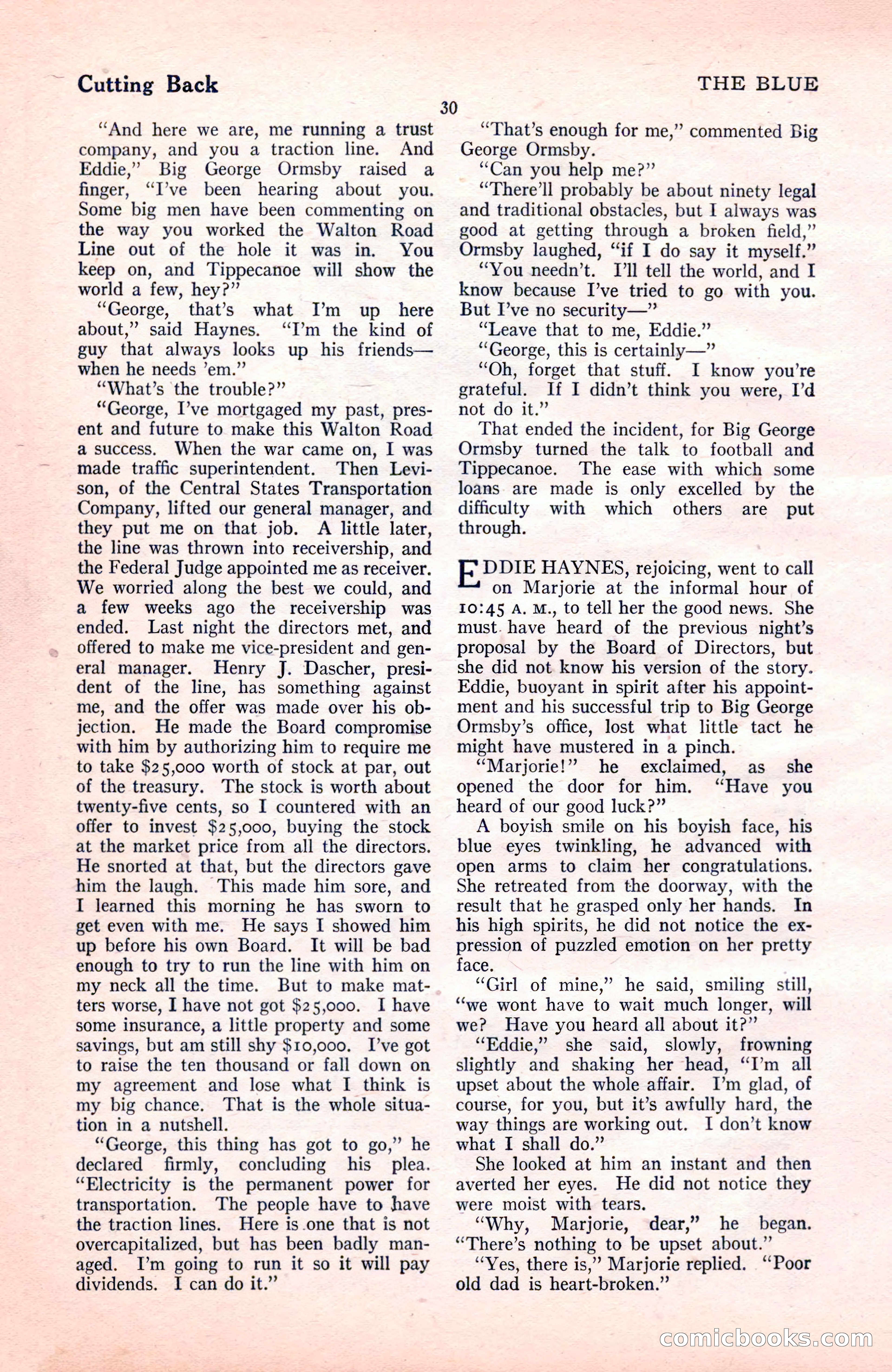 The Blue Book Magazine, November 1921 — page 36 of 212