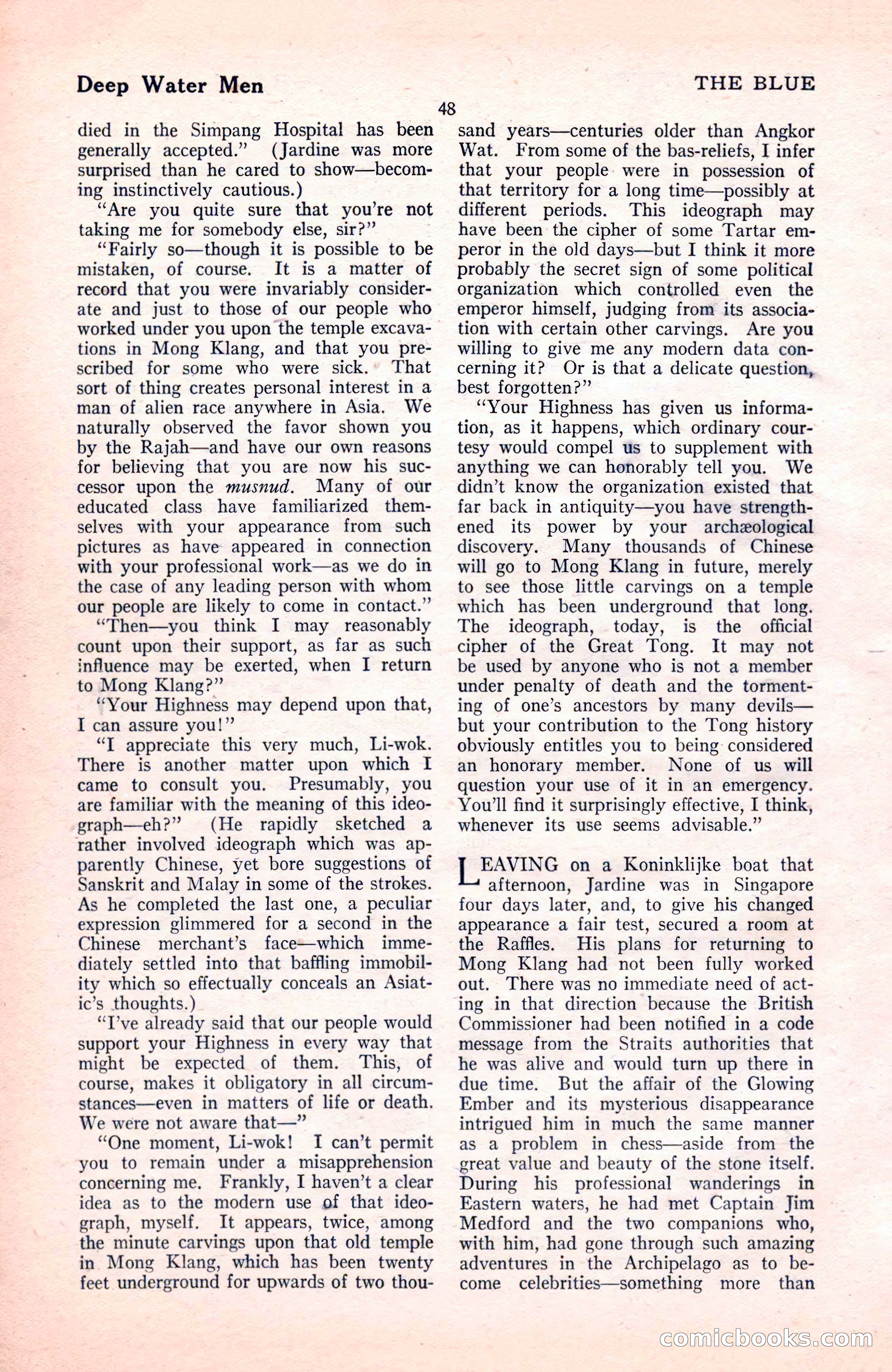 The Blue Book Magazine, November 1921 — page 54 of 212