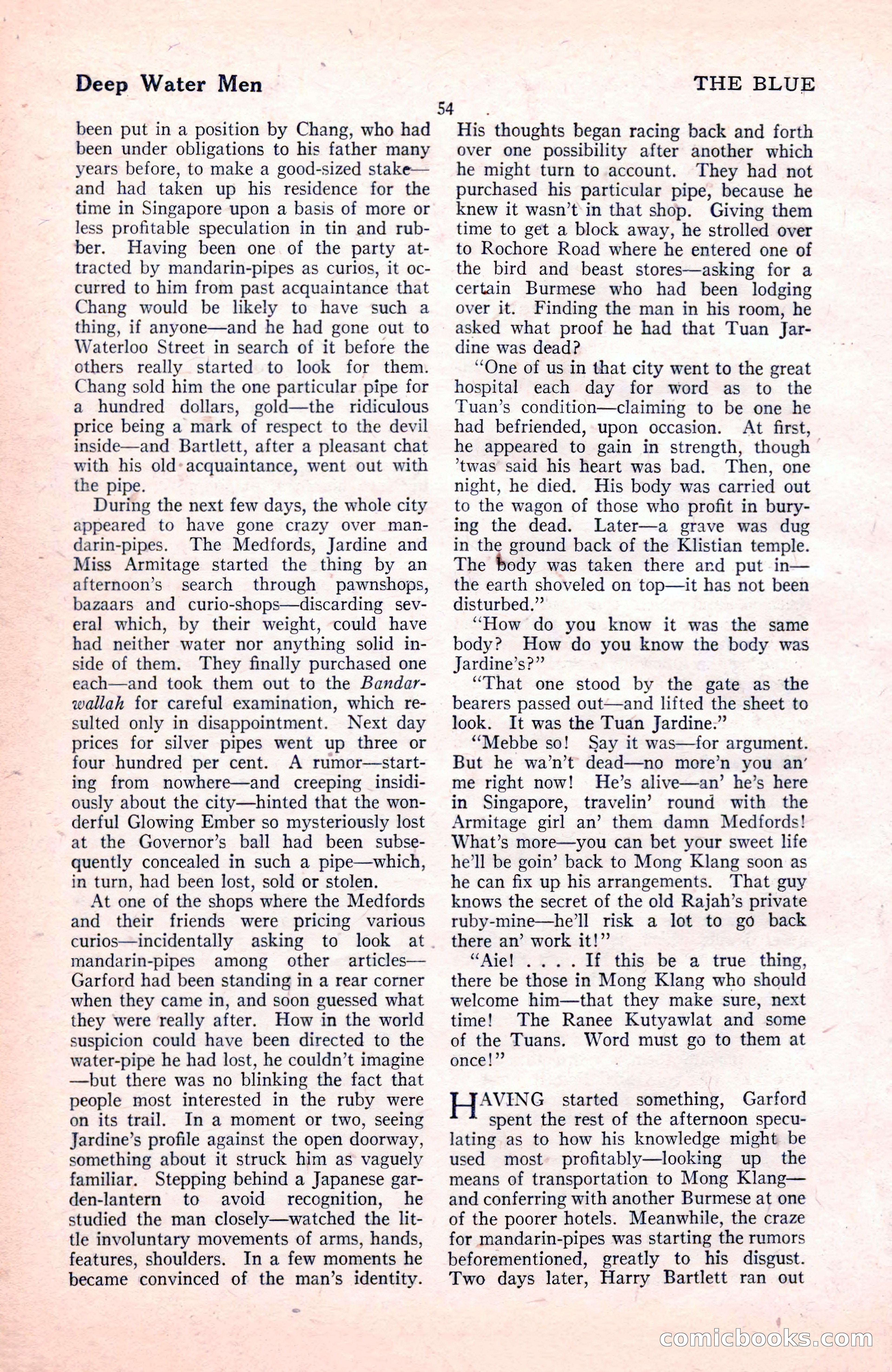 The Blue Book Magazine, November 1921 — page 60 of 212
