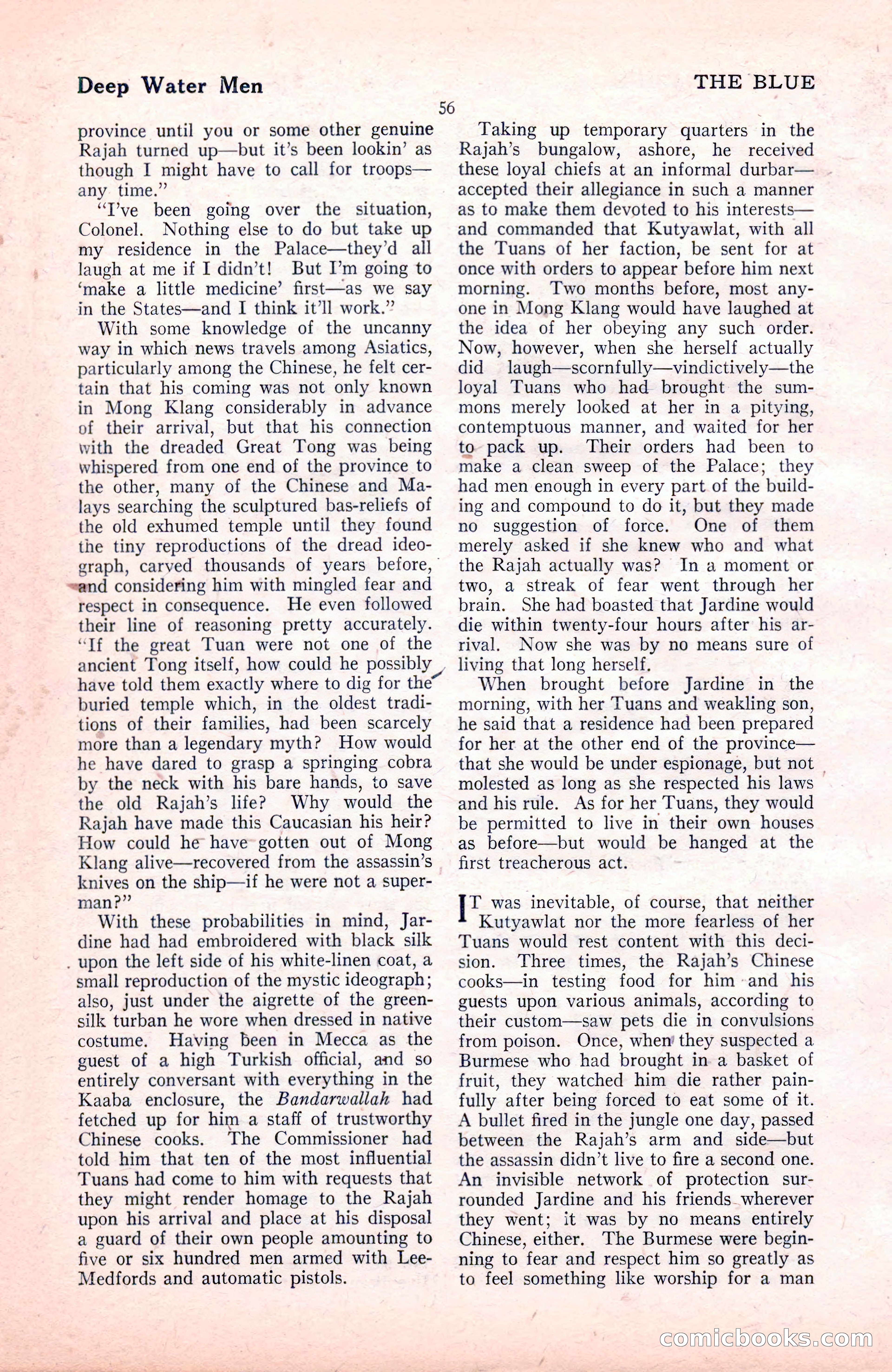 The Blue Book Magazine, November 1921 — page 62 of 212