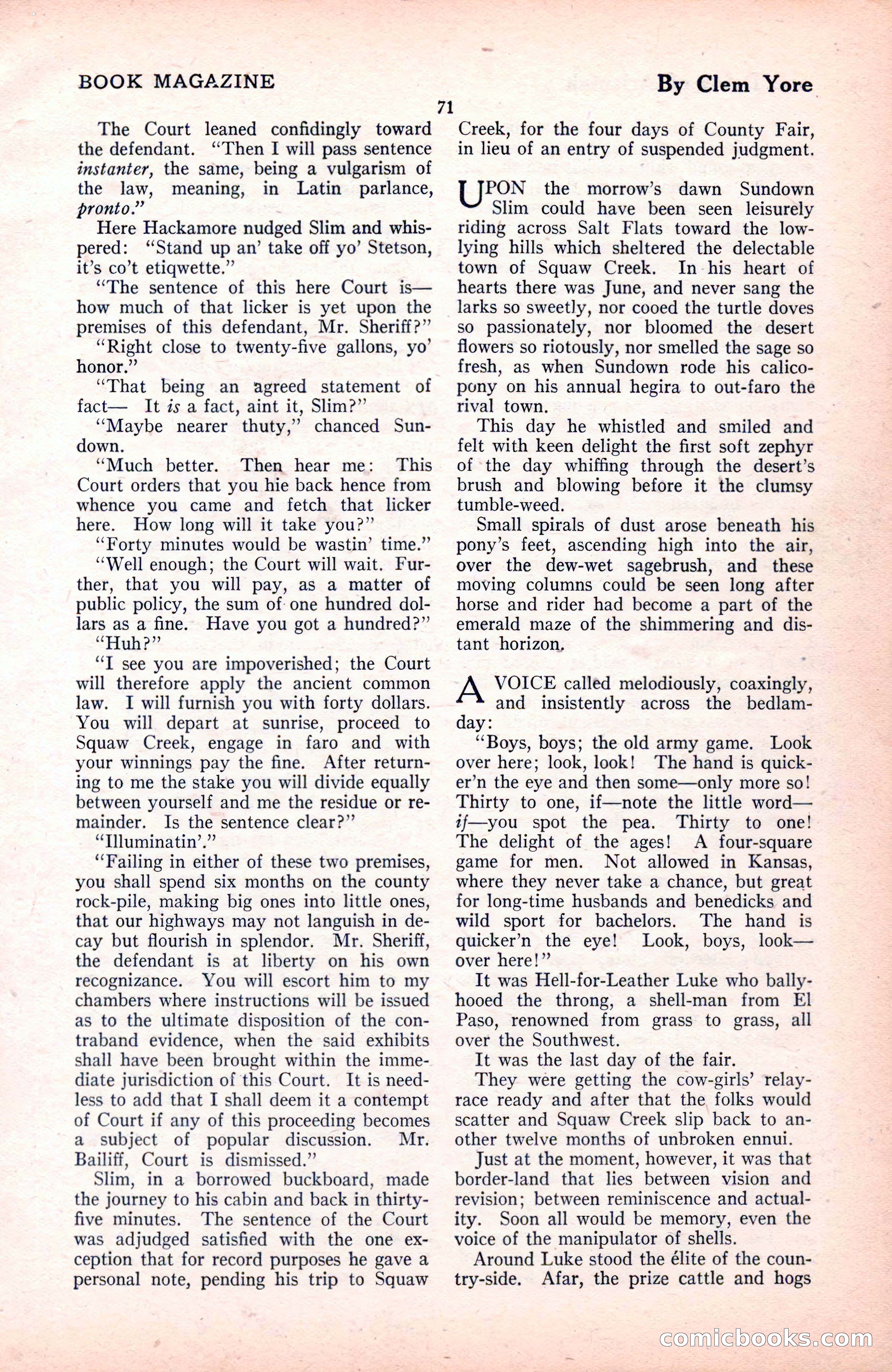 The Blue Book Magazine, November 1921 — page 77 of 212