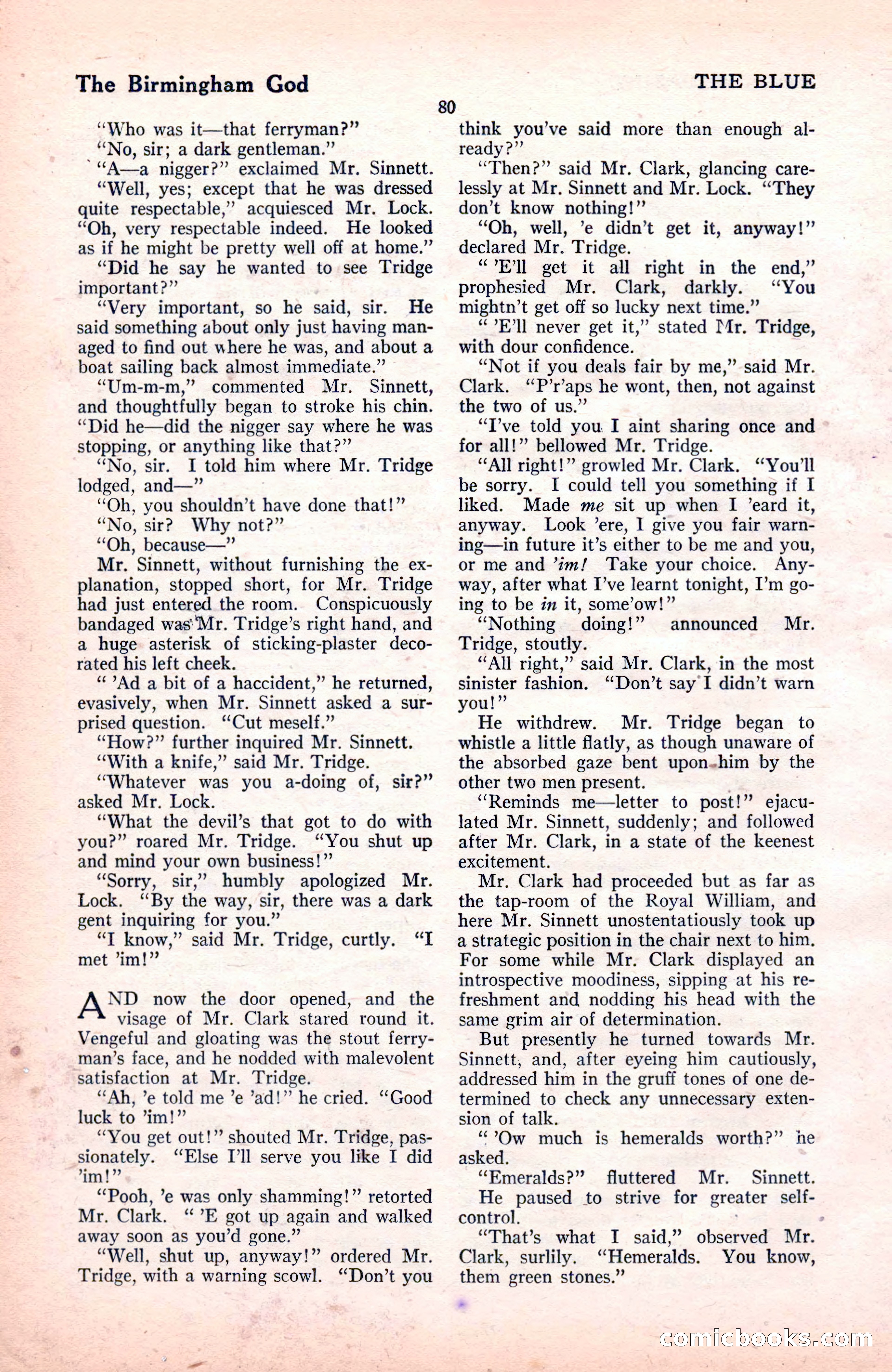 The Blue Book Magazine, November 1921 — page 86 of 212